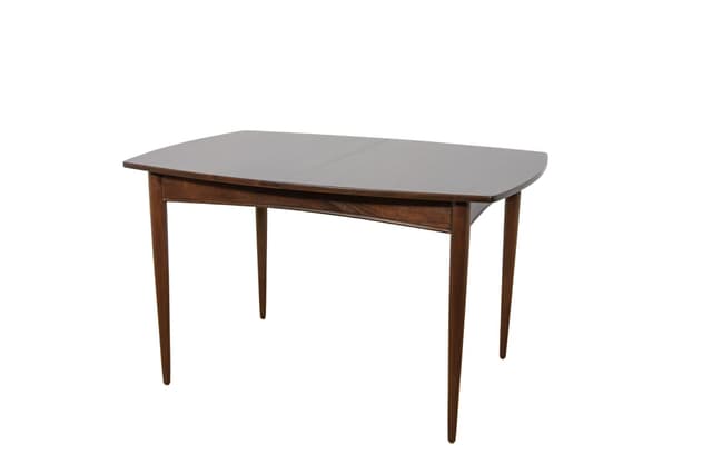 Extendable Table, mahogany brown, mahogany, White & Newton, United Kingdom, 1960s. - DIMENSION