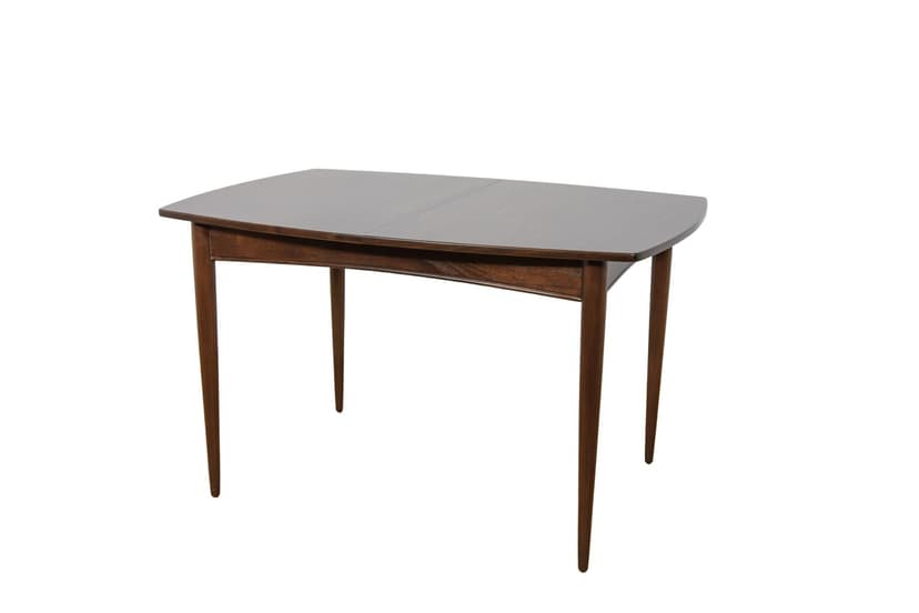 Extendable Table, mahogany brown, mahogany, White & Newton, United Kingdom, 1960s.