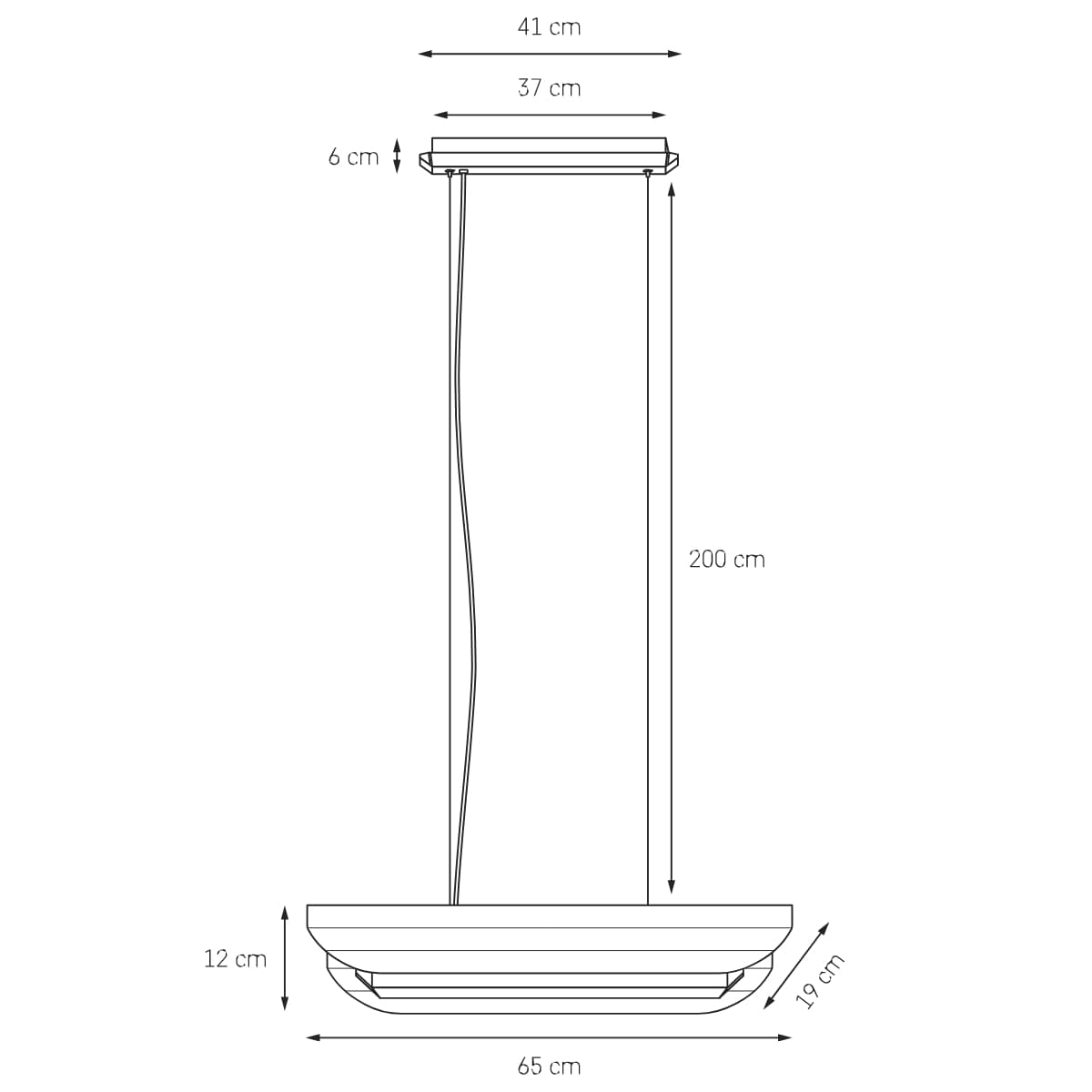 Lampa wisząca APOLIN 65 cm szałwiowy i biały, Kaspa x Grynasz Studio - 2776