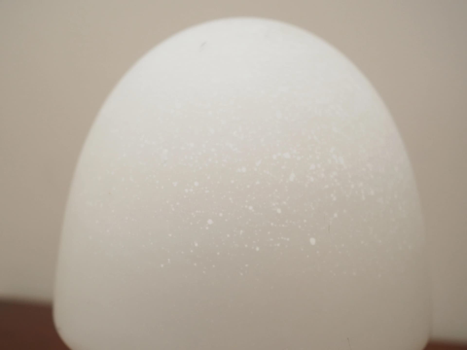 Lampka nocna grzybek, szkło biały, Dania, lata 70. - 25818