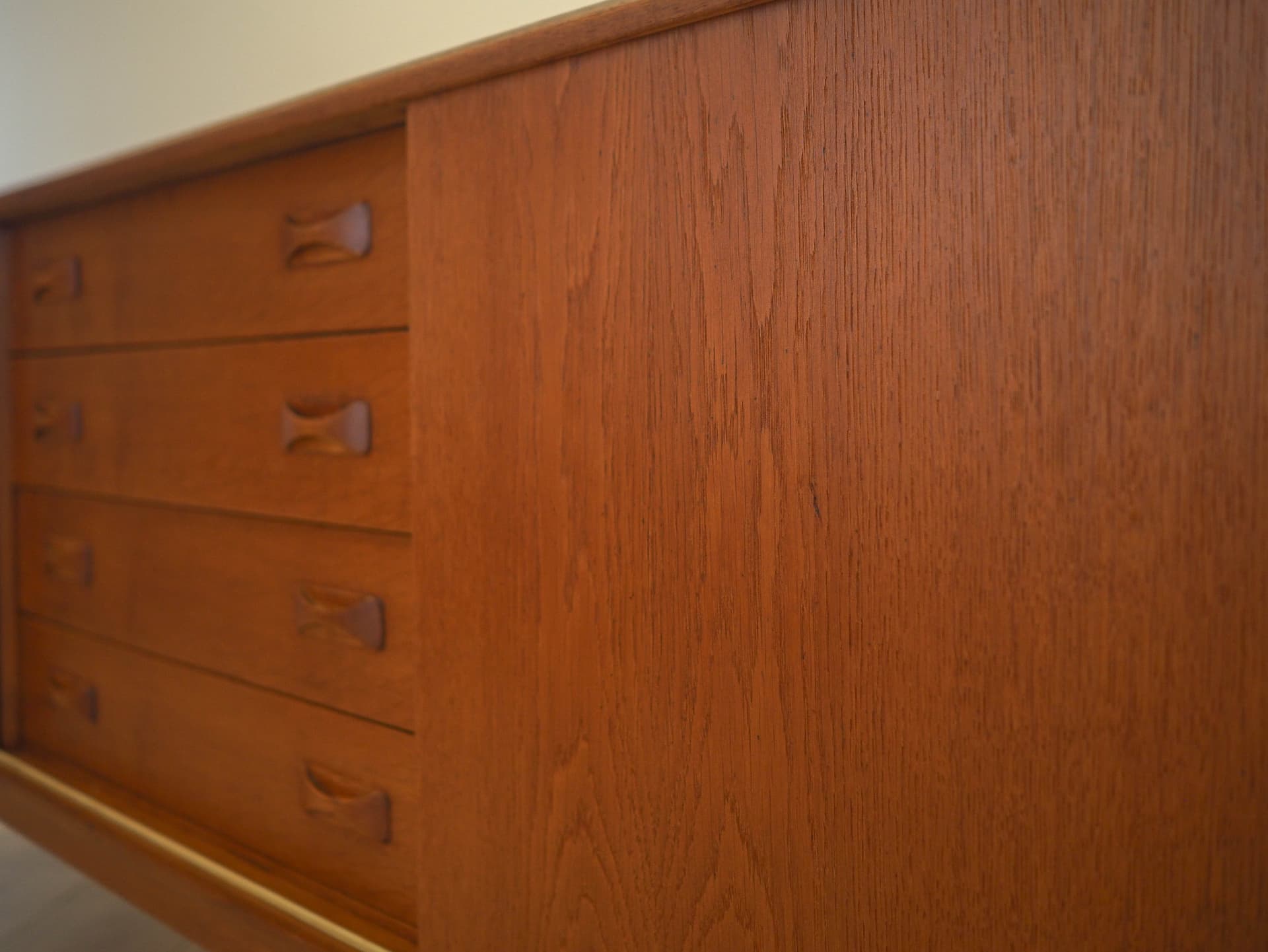 Sideboard, brown ash, Denmark, 1960s. - 345554