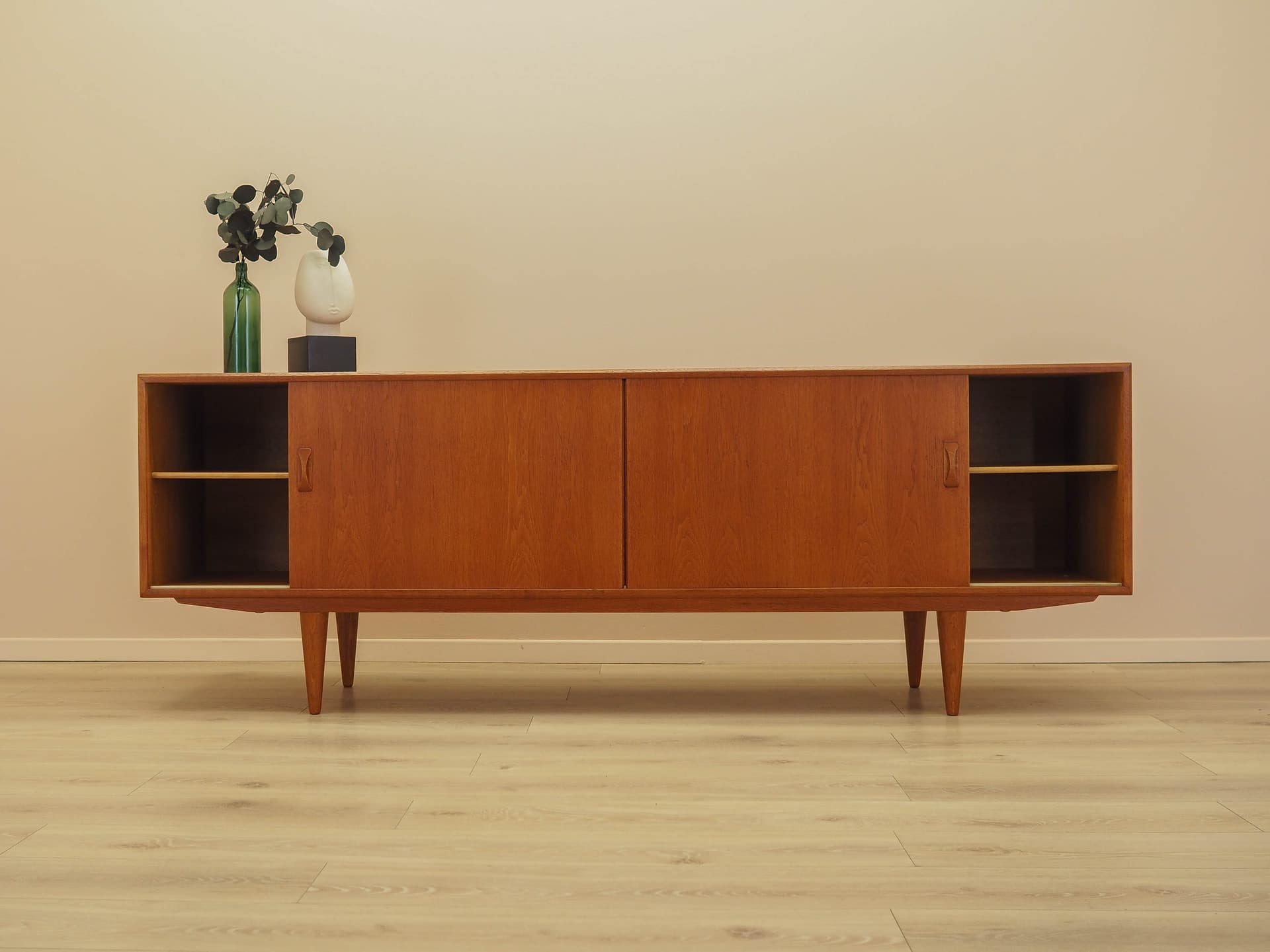 Sideboard, brown ash, Denmark, 1960s. - 345543