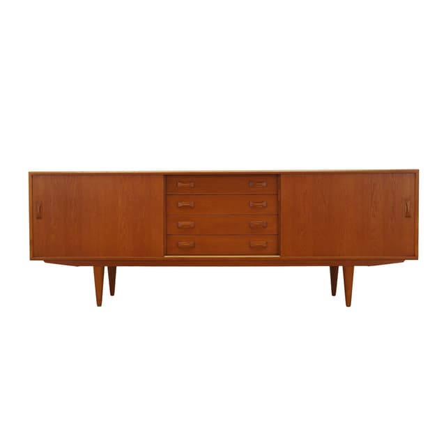 Sideboard, brown ash, Denmark, 1960s. - DIMENSION