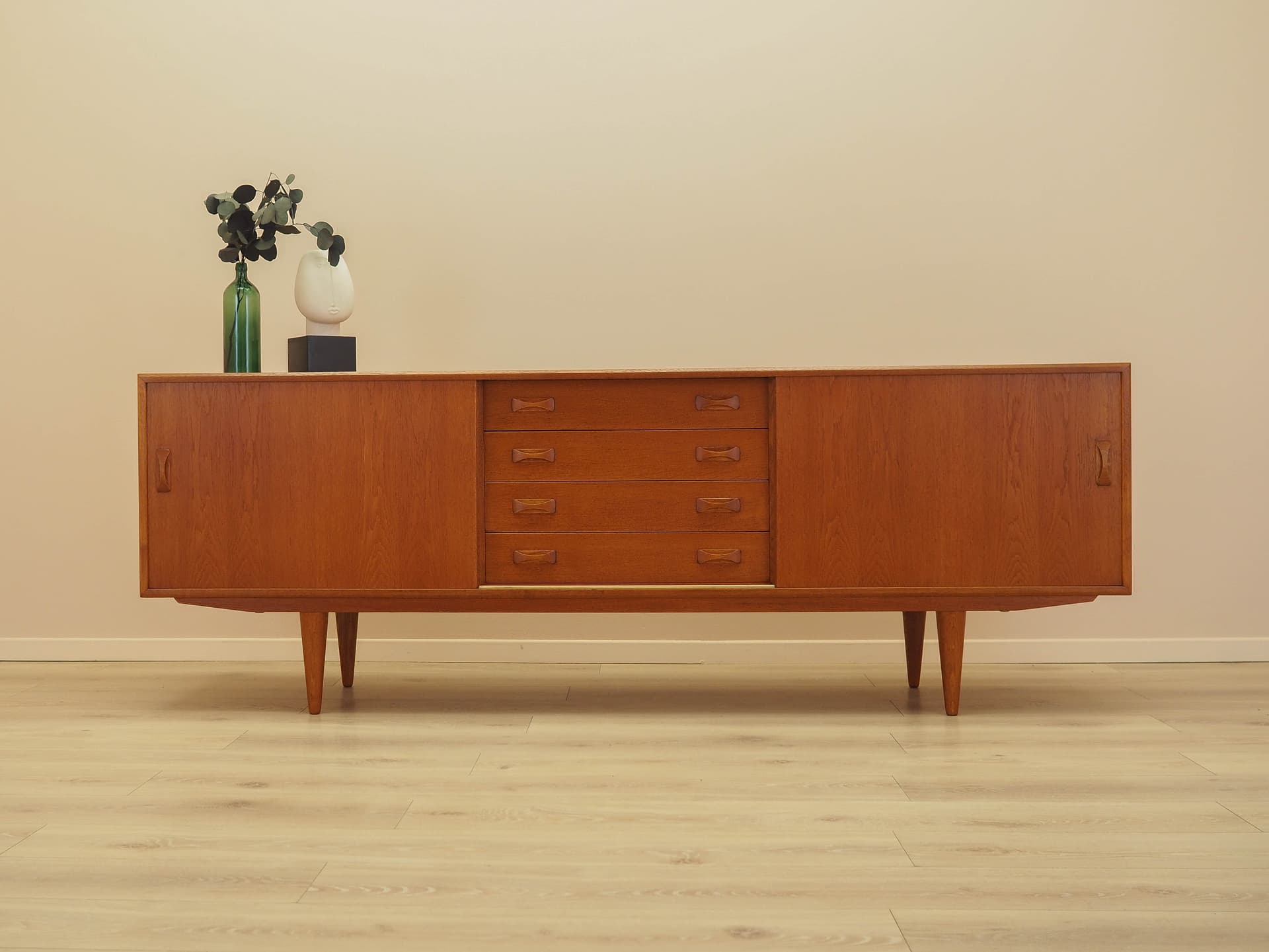 Sideboard, brown ash, Denmark, 1960s. - 345542