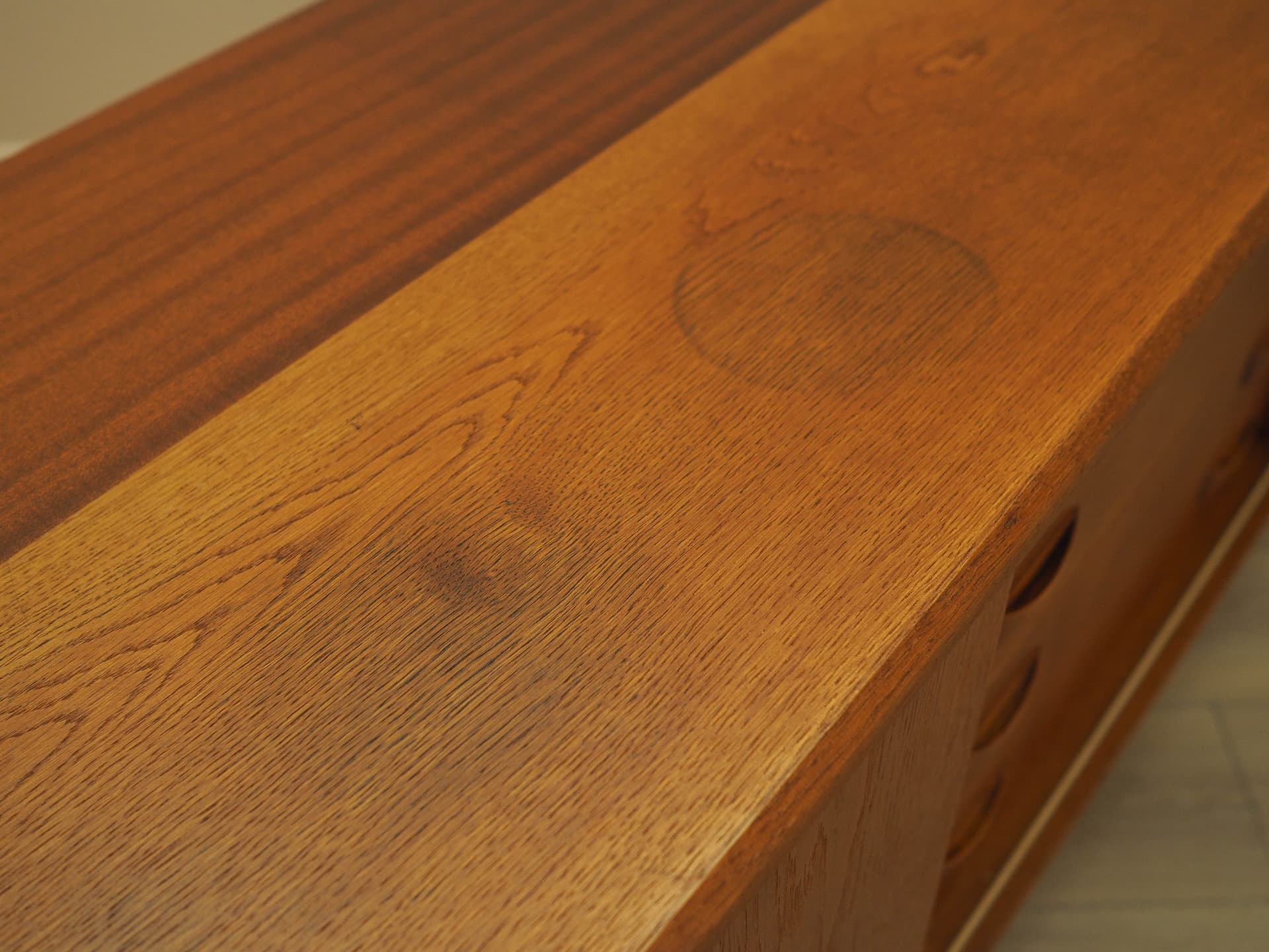 Sideboard, brown ash, Denmark, 1960s. - 345550