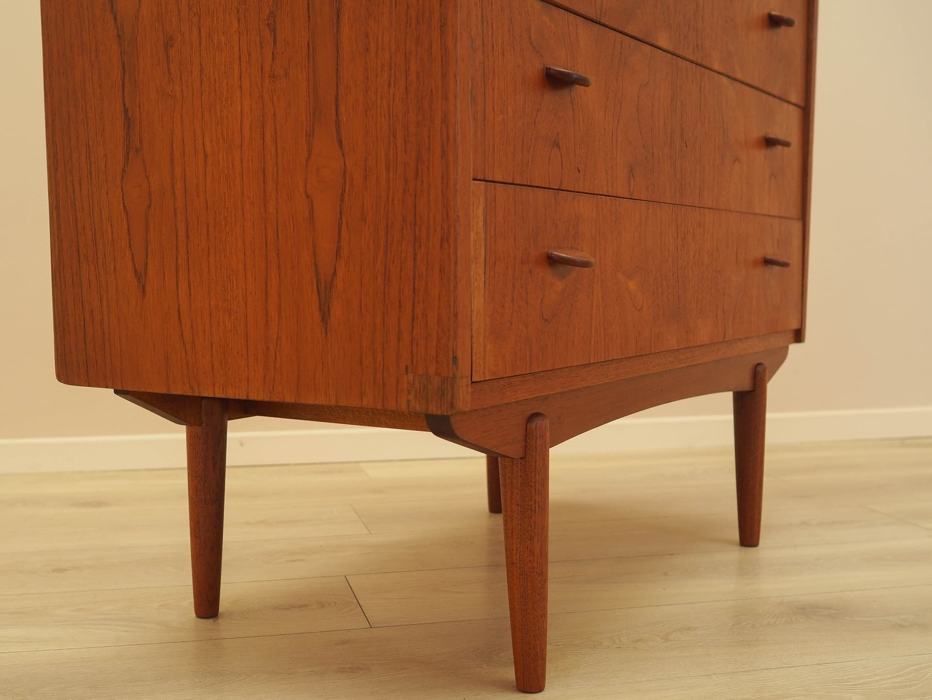 Secretary desk, brown teak, AG Spejl Kobberbeskyttet, Denmark, 1970s. - 345570