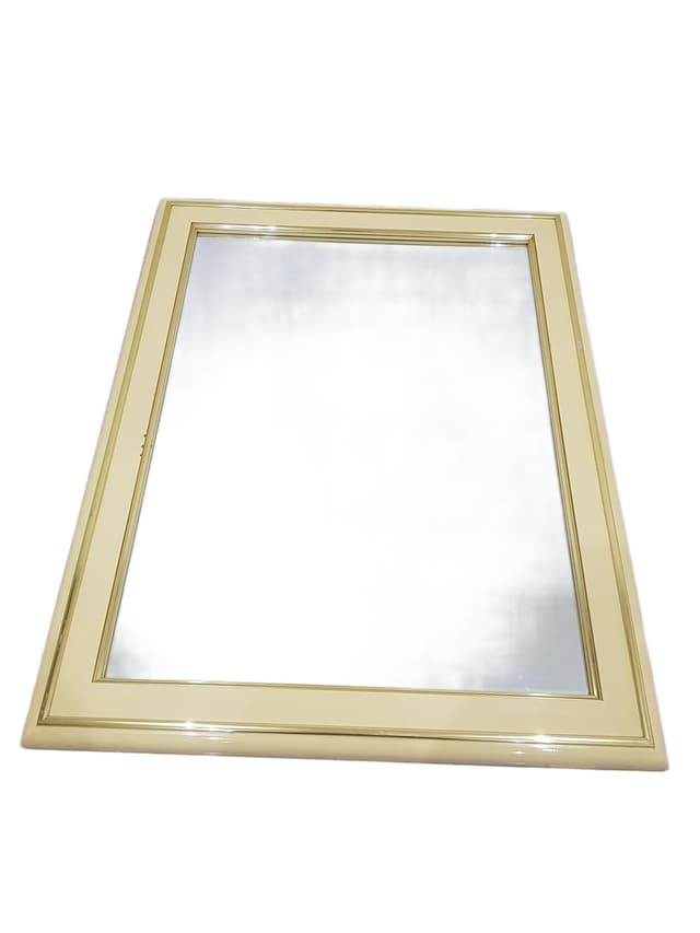 Rectangular mirror Mariner, ecru, wood, Spain, 1960s - DIMENSION