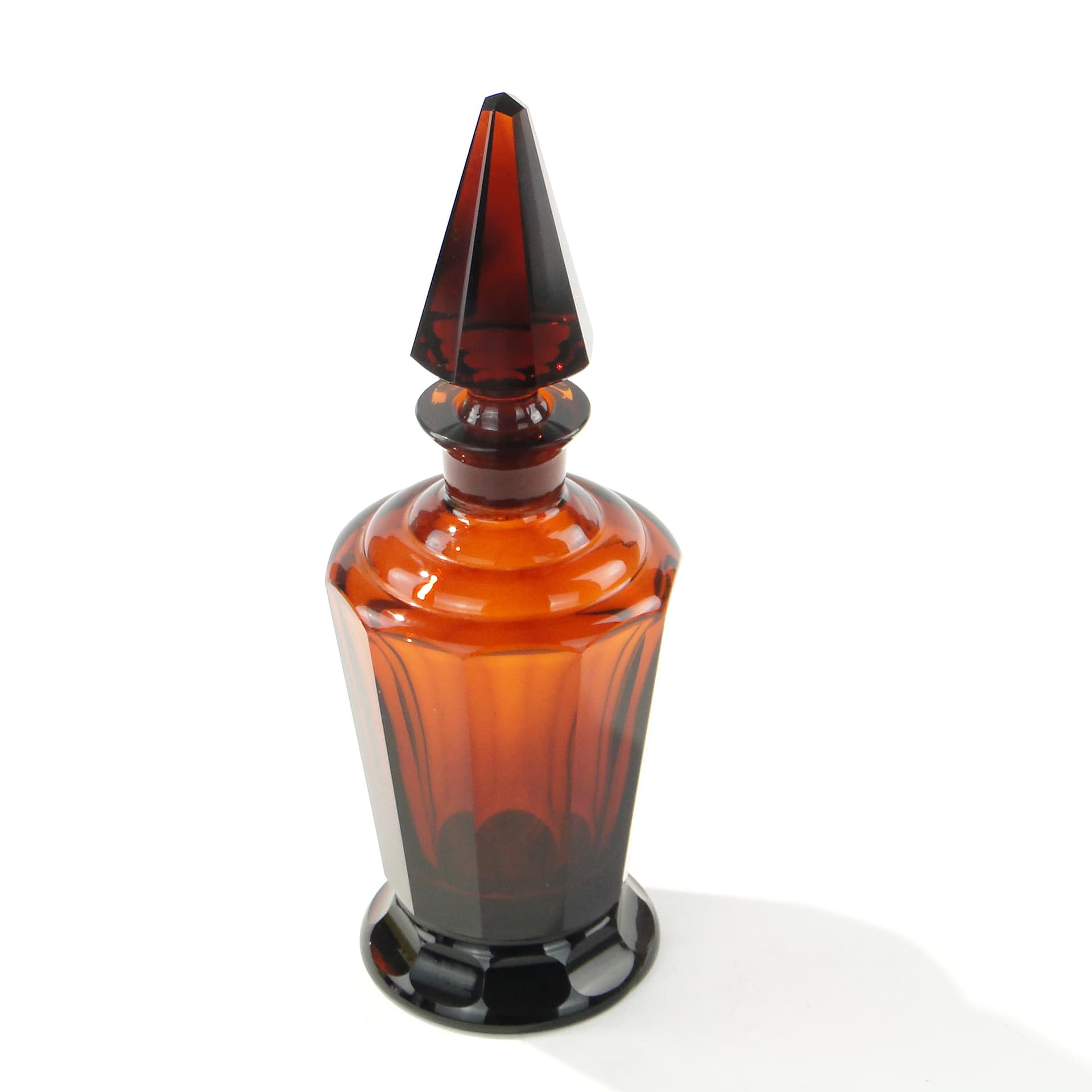 Decanter Art Deco, topaz crystal, Czech Republic, 1920s - 345742