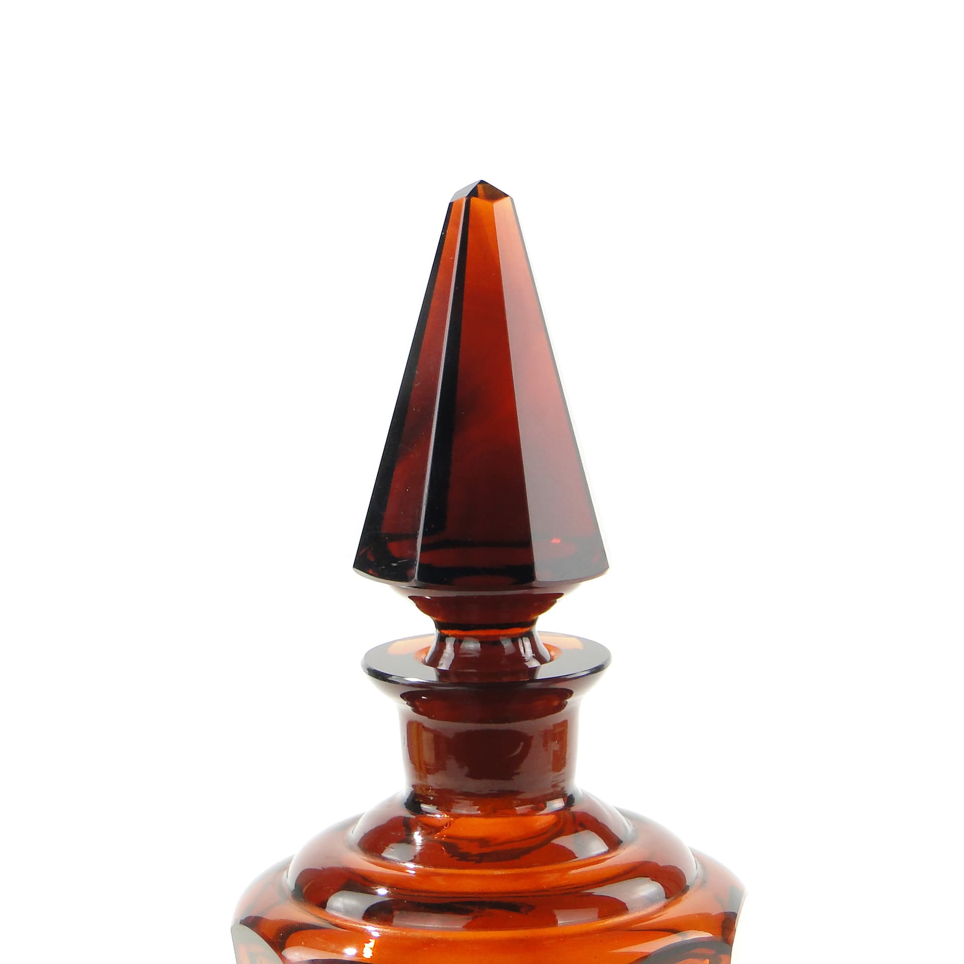 Decanter Art Deco, topaz crystal, Czech Republic, 1920s - 345741