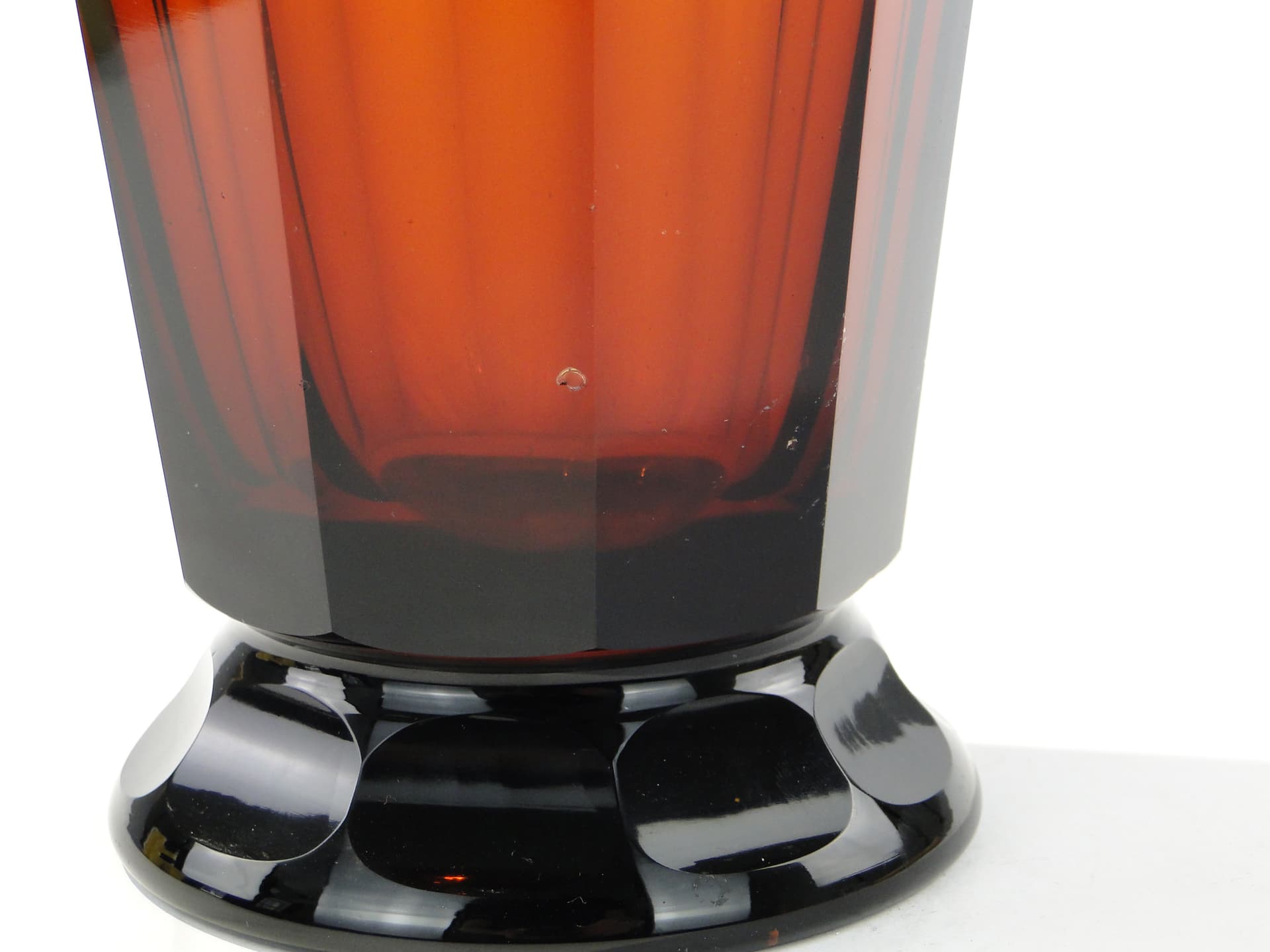 Decanter Art Deco, topaz crystal, Czech Republic, 1920s - 345739