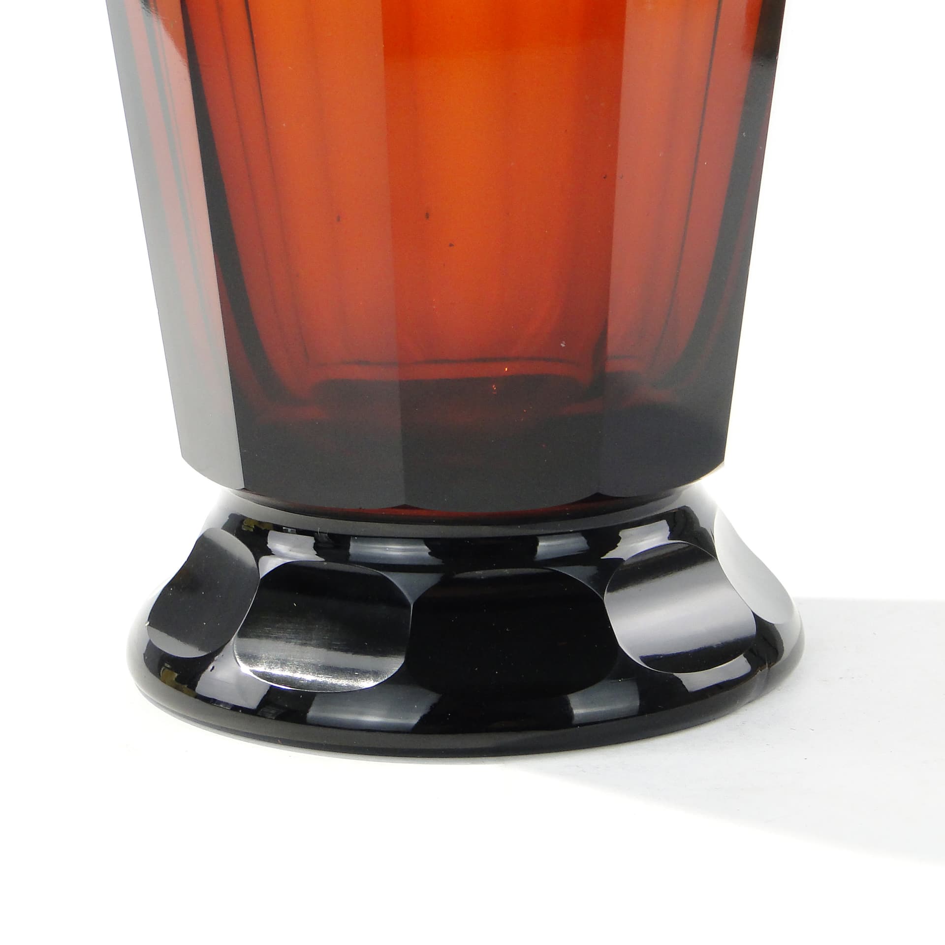 Decanter Art Deco, topaz crystal, Czech Republic, 1920s - 345743