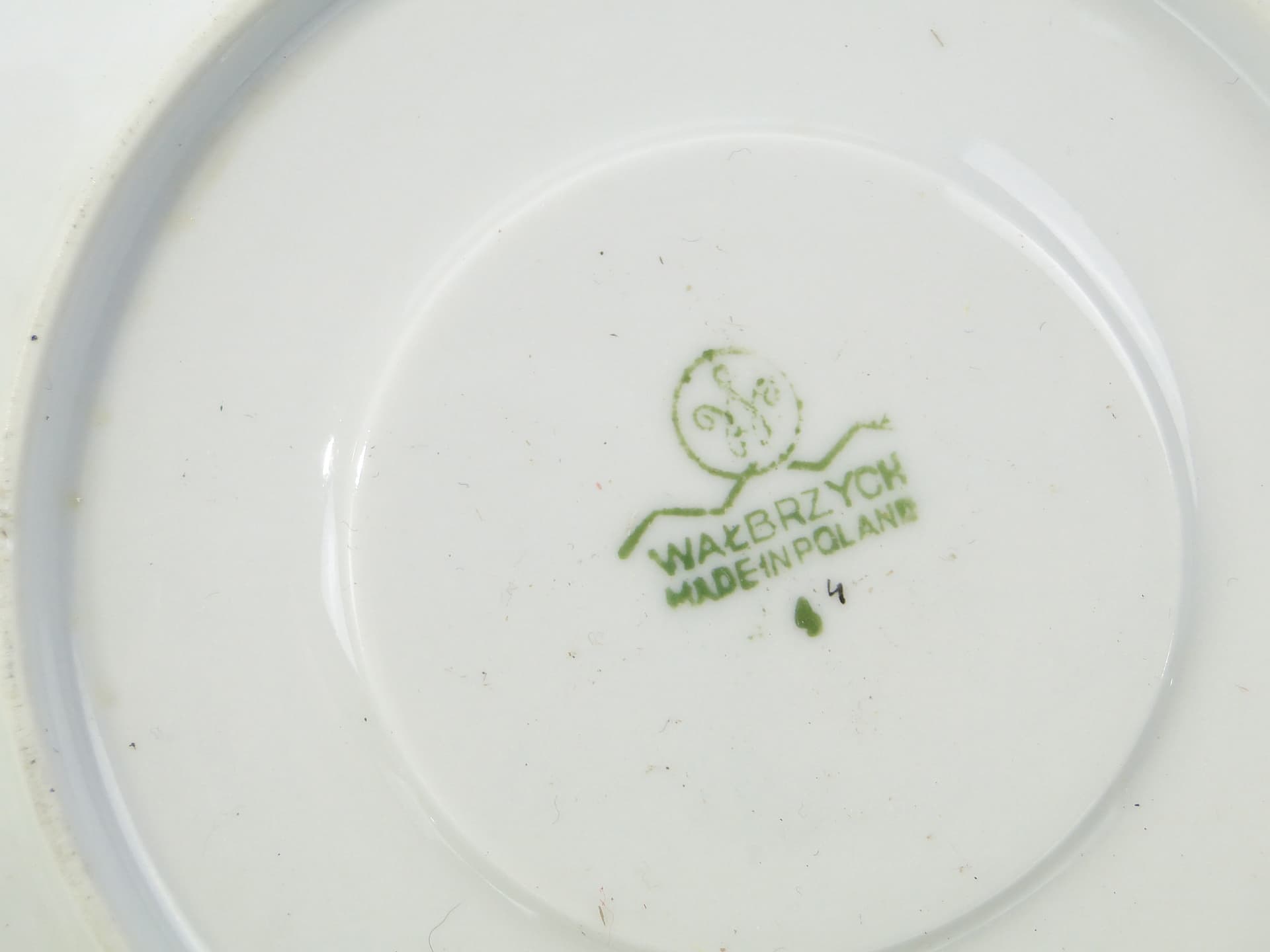 Breakfast set, lime green, porcelain, by L. Pokora, Poland, 1950s - 345819