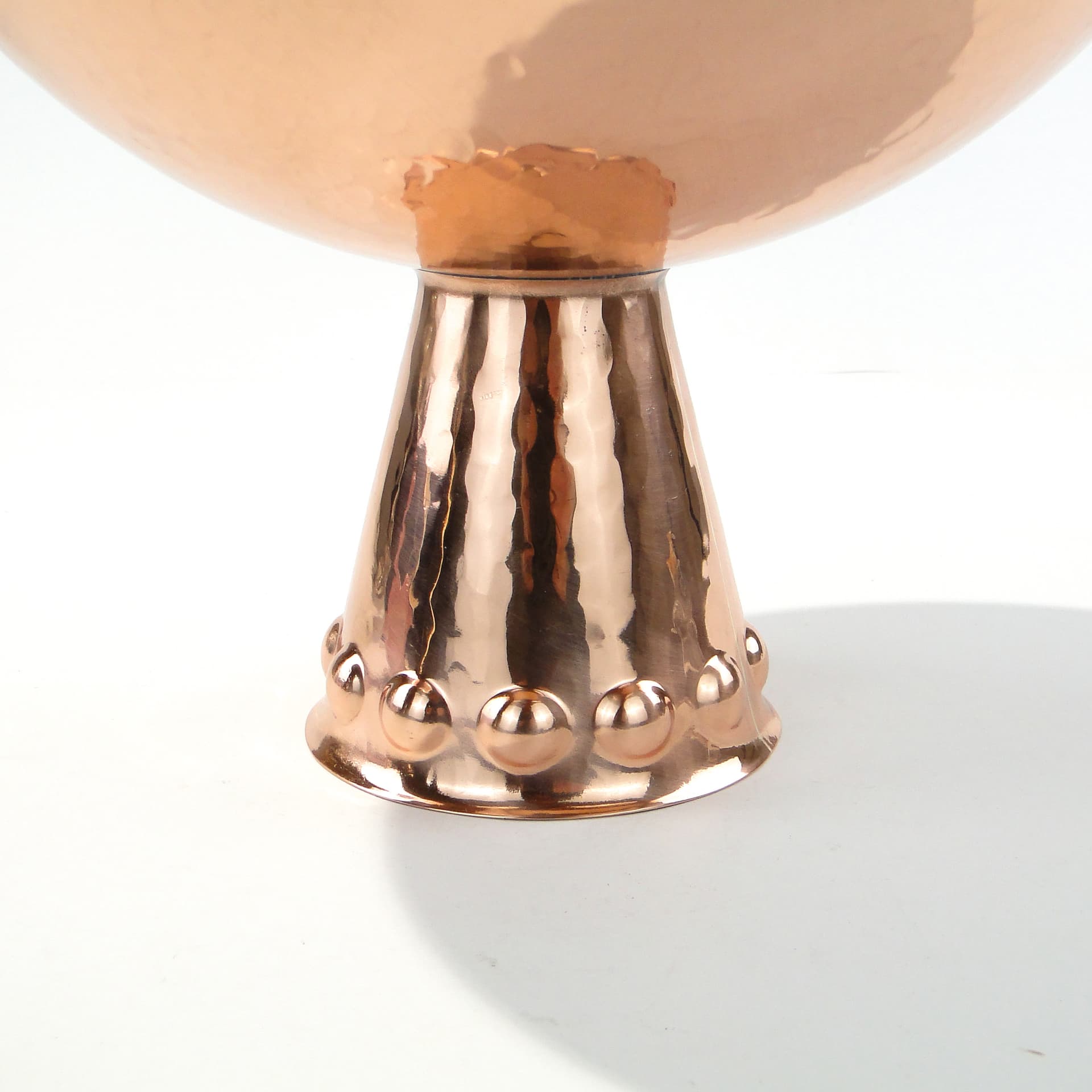 Bauhaus centerpiece bowl, golden red copper, by F. Marby, 1920s - 345867