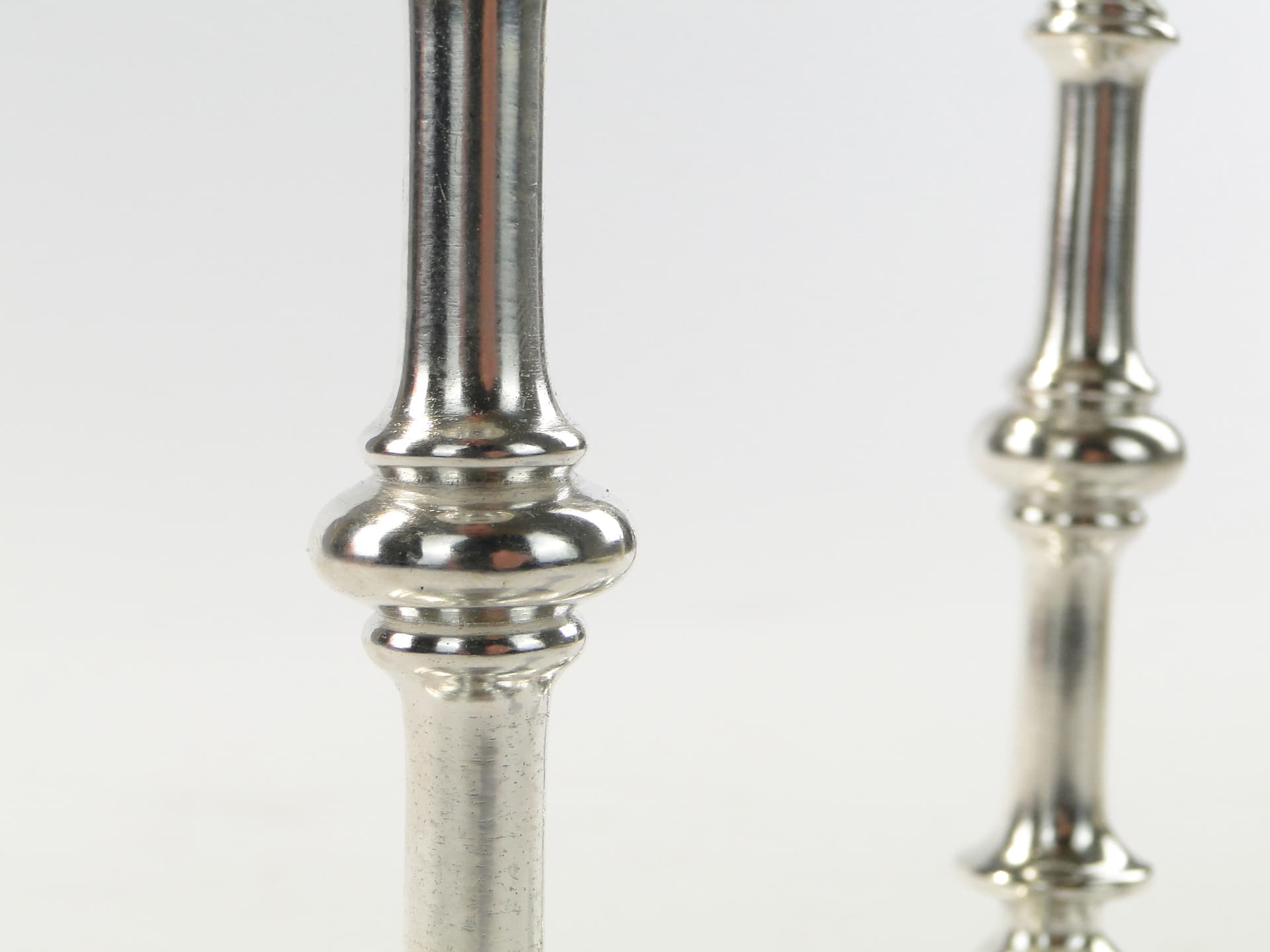 Pair of candlesticks, silver-plated brass, Norblin & Co., Poland, 19th c. - 345890