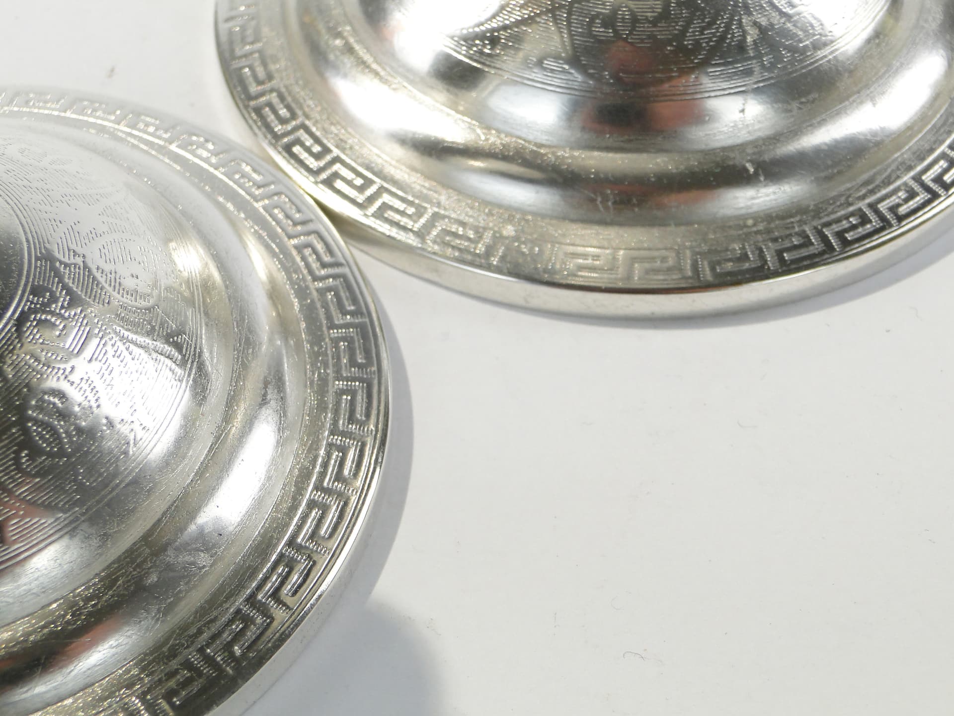 Pair of candlesticks, silver-plated brass, Norblin & Co., Poland, 19th c. - 345889