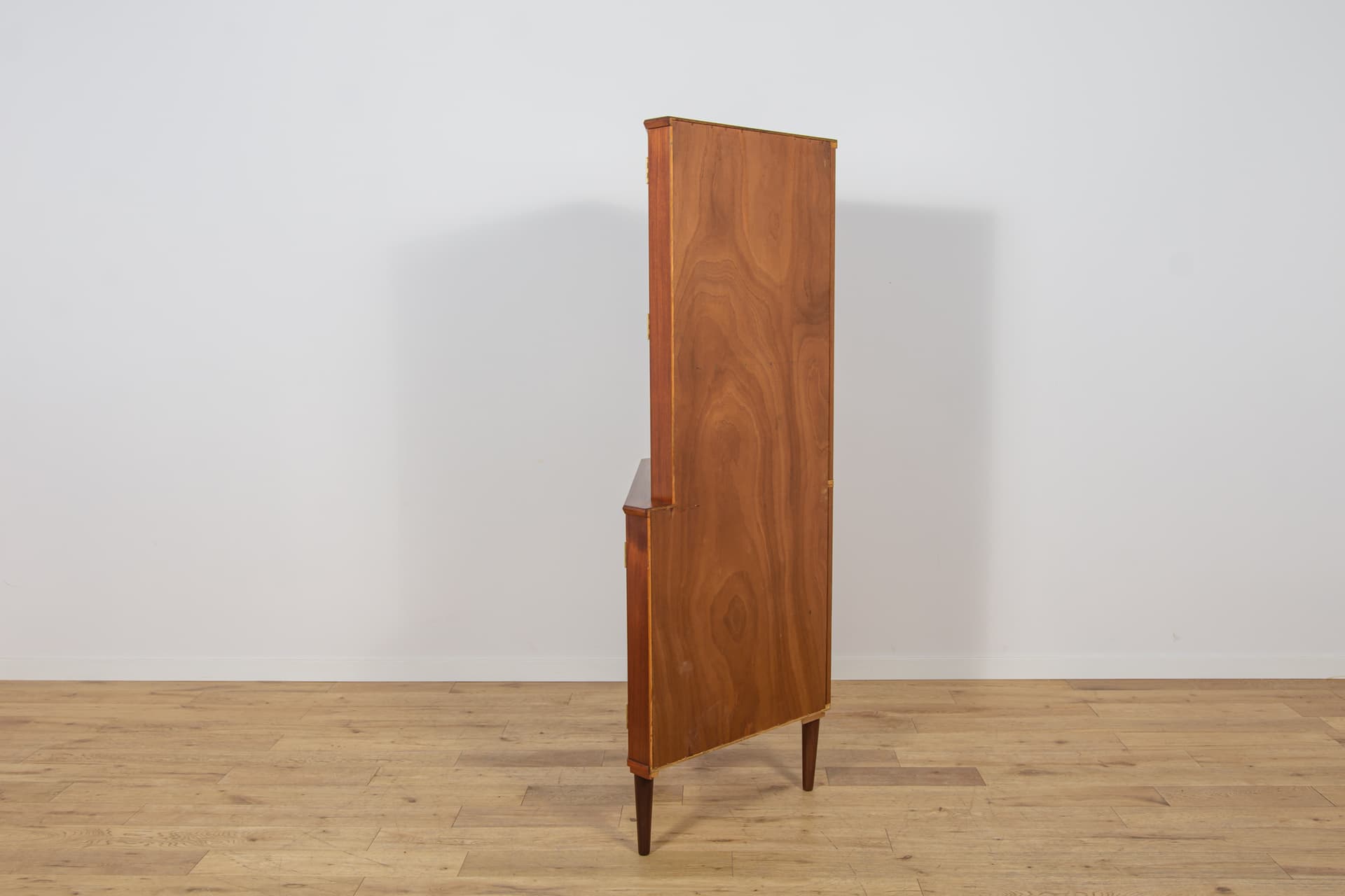 Corner cabinet, brown teak, Denmark, 1960s. - 345947