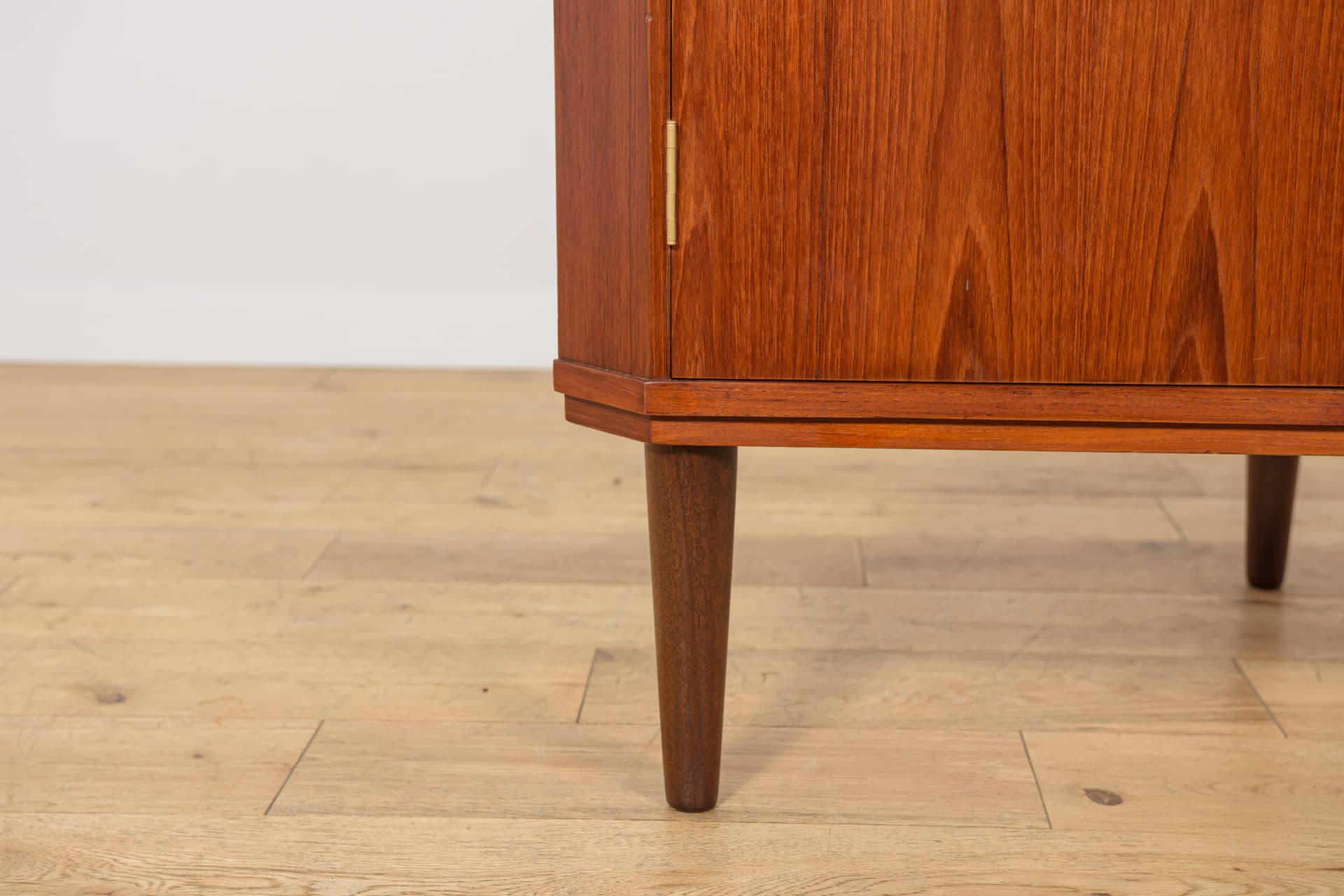 Corner cabinet, brown teak, Denmark, 1960s. - 345954