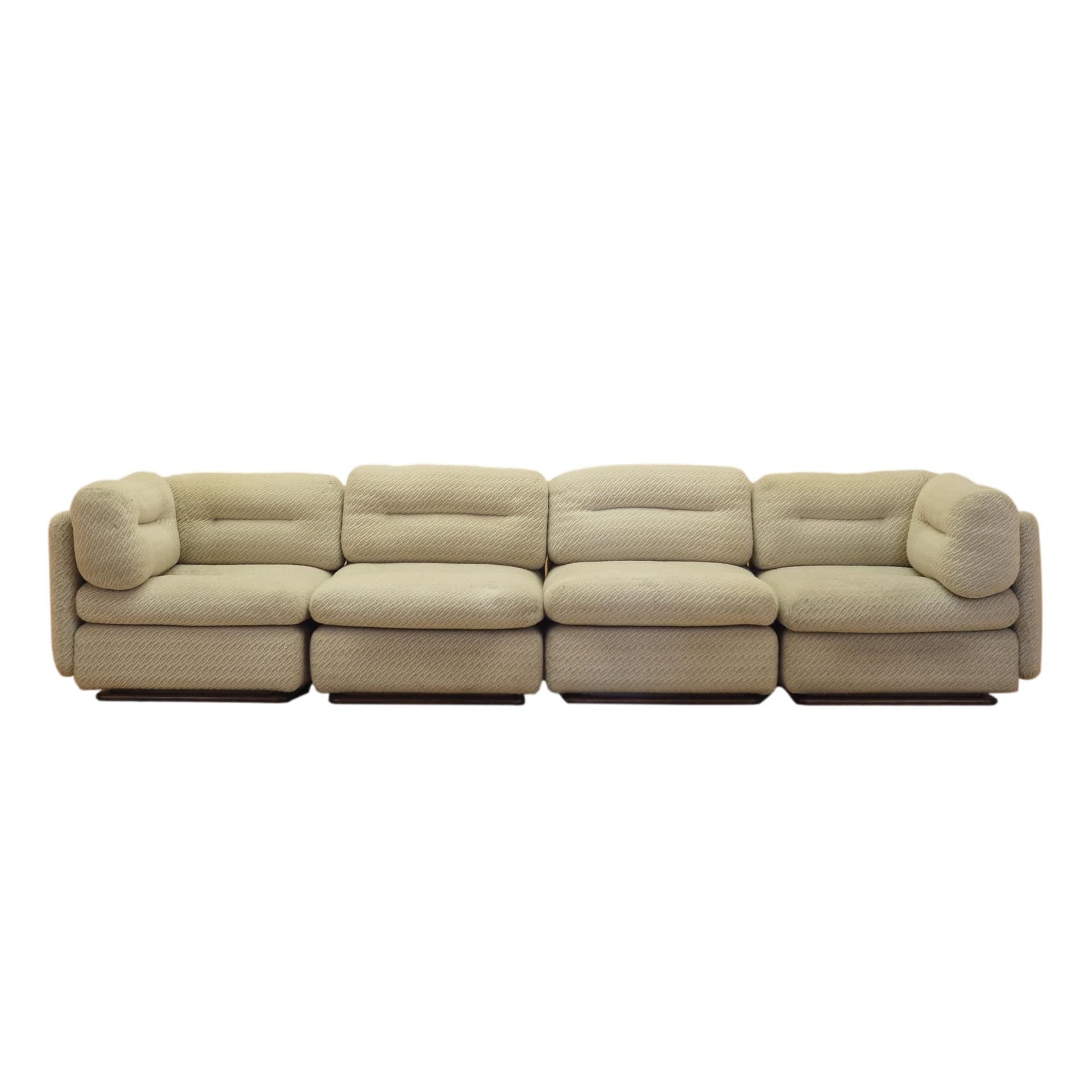 Modular Sofa Kiitos, beige fabric, by T. Ammannati & G. Vitelli, Rossi di Albizzate, Italy, 1970s. - 345957