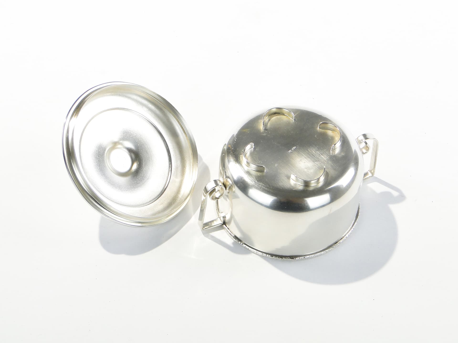 Sugar bowl, silver, metal, Poland, 1960s - 345981