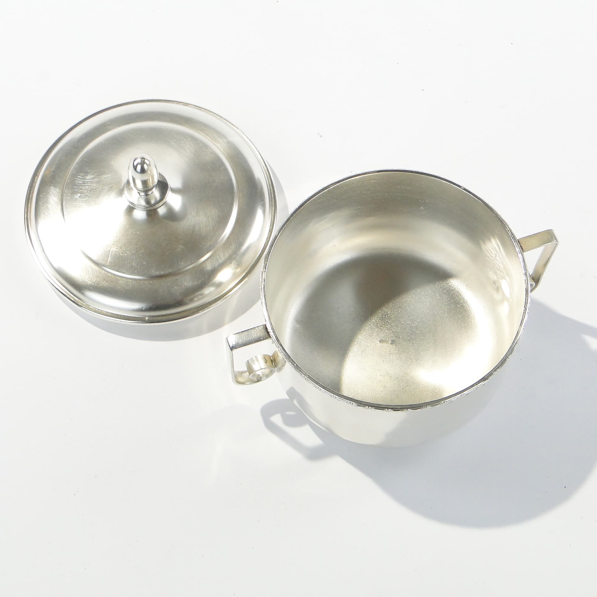 Sugar bowl, silver, metal, Poland, 1960s - 345979