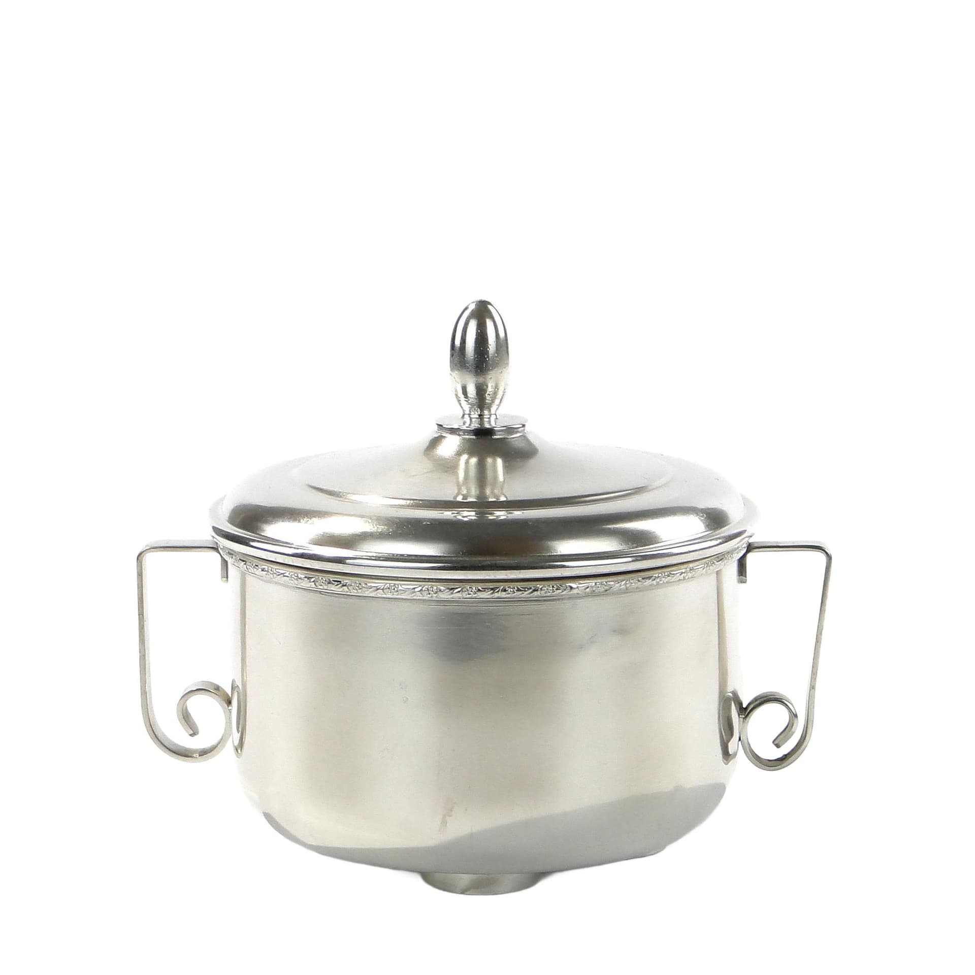 Sugar bowl, silver, metal, Poland, 1960s