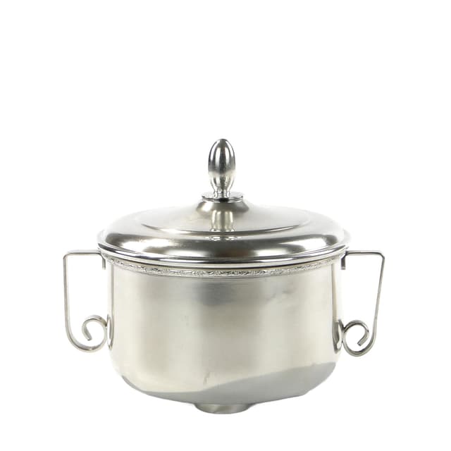 Sugar bowl, silver, metal, Poland, 1960s - DIMENSION