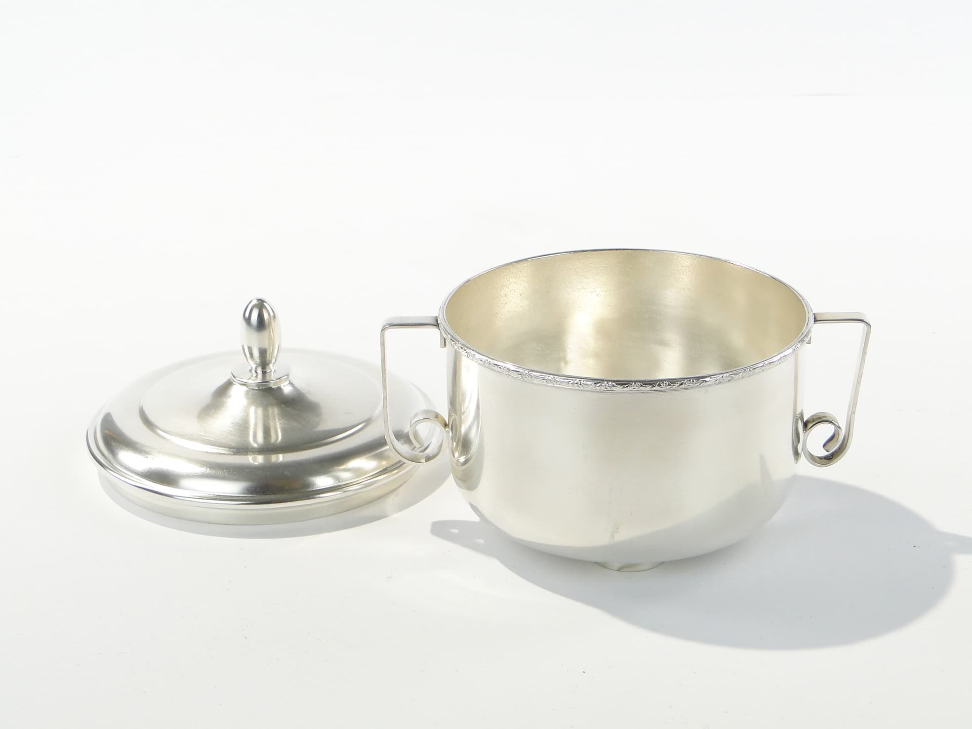 Sugar bowl, silver, metal, Poland, 1960s - 345978