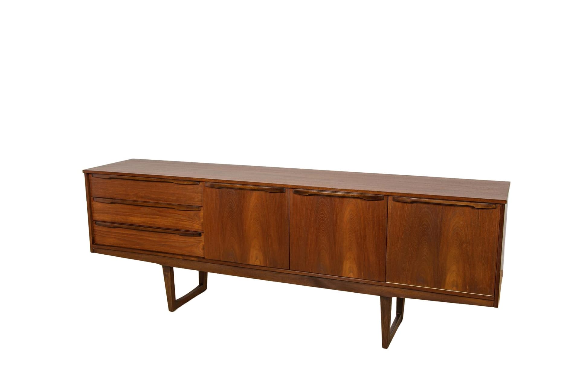 Sideboard, brown teak, Younger Ltd., United Kingdom, 1960s.