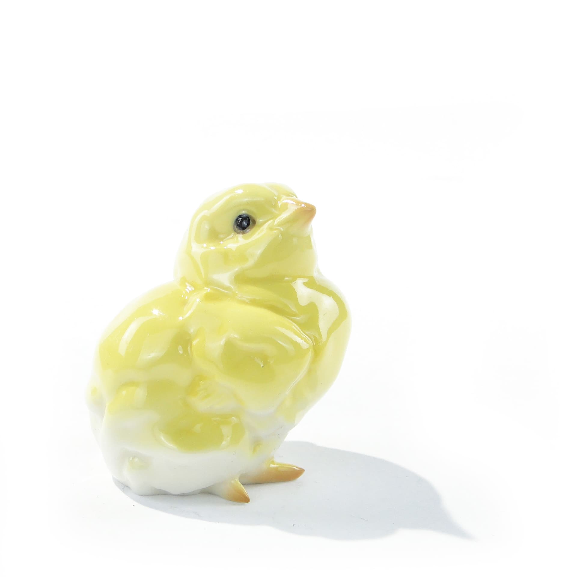 Cabinet figurine Chick on the Hunt, shaded porcelain, Hutschenreuther, Germany, 1950s - 346159