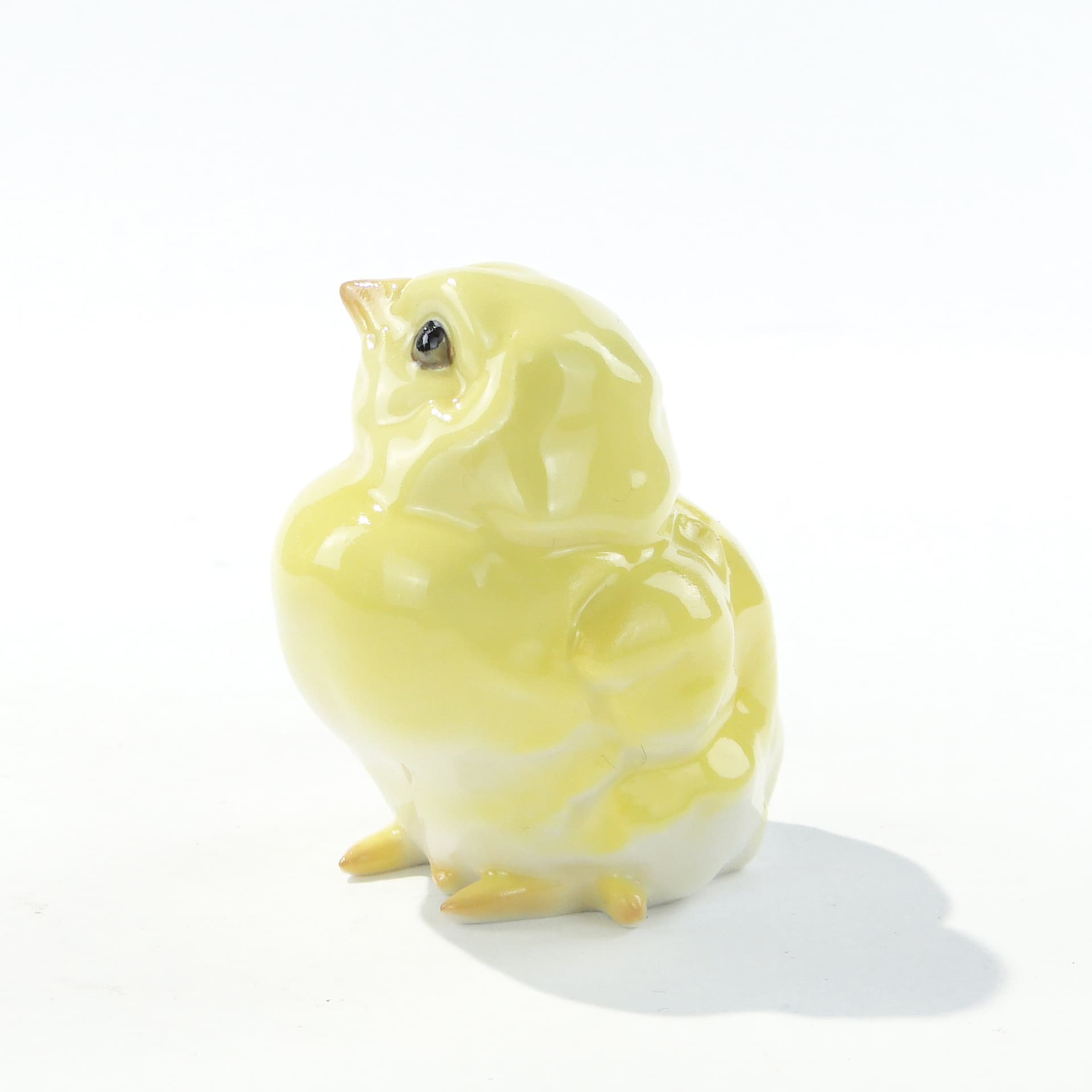 Cabinet figurine Chick on the Hunt, shaded porcelain, Hutschenreuther, Germany, 1950s - 346161