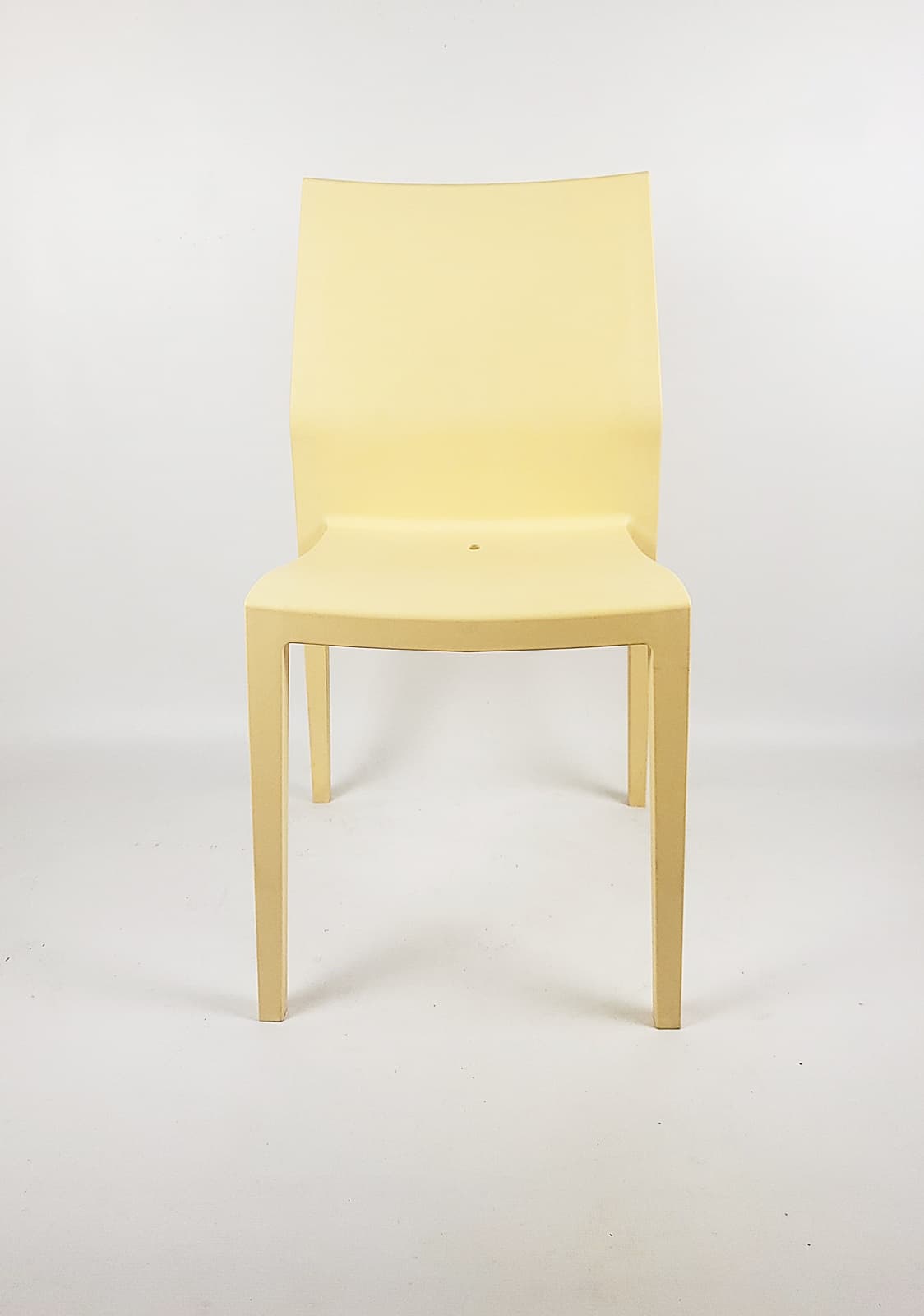 Pair of chairs Effezeta, beige plastic, Italy, 1980s. - 346409