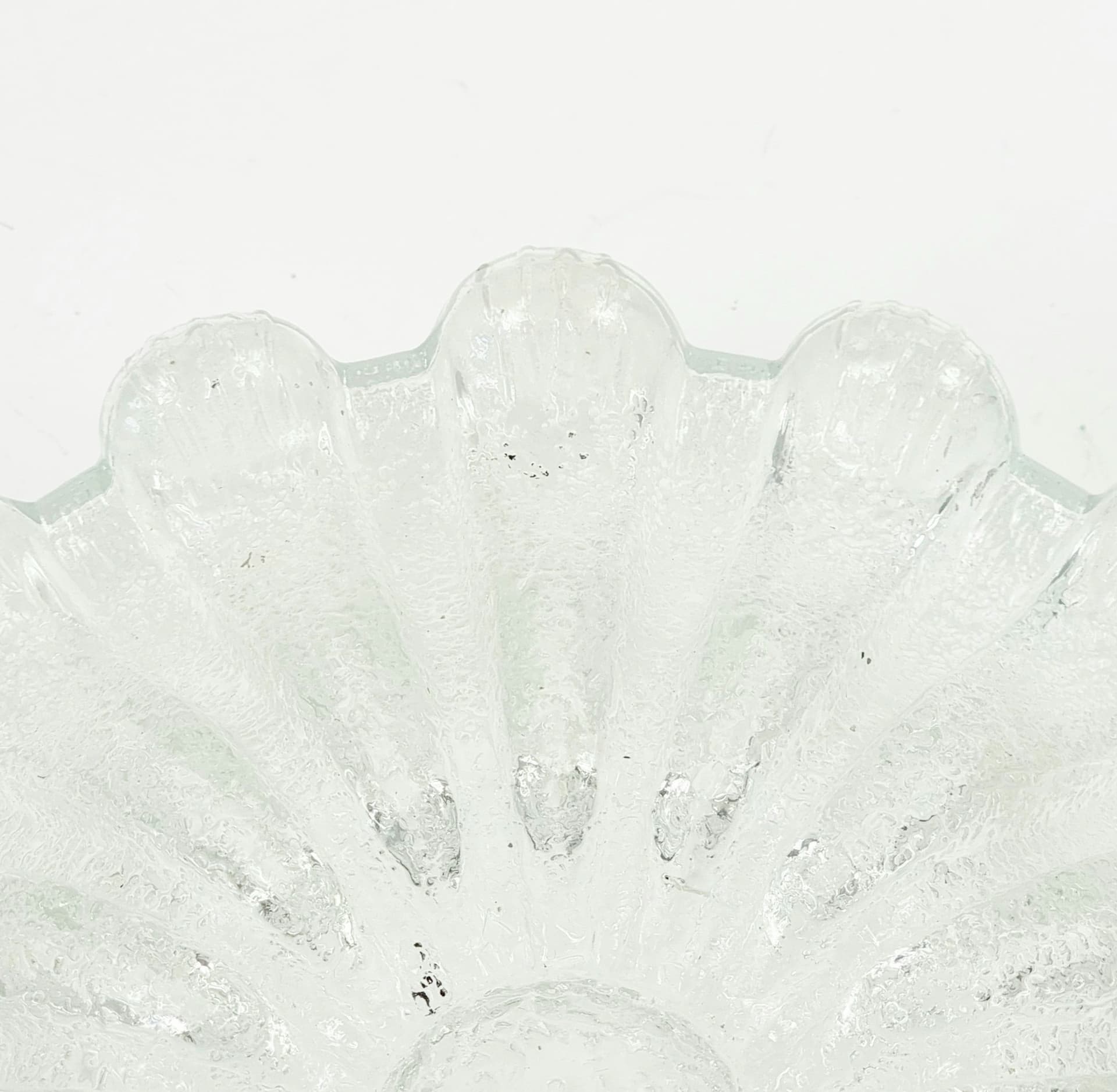 Flush Mount, transparent glass, chrome, Limburg, Germany, 1970s. - 346486