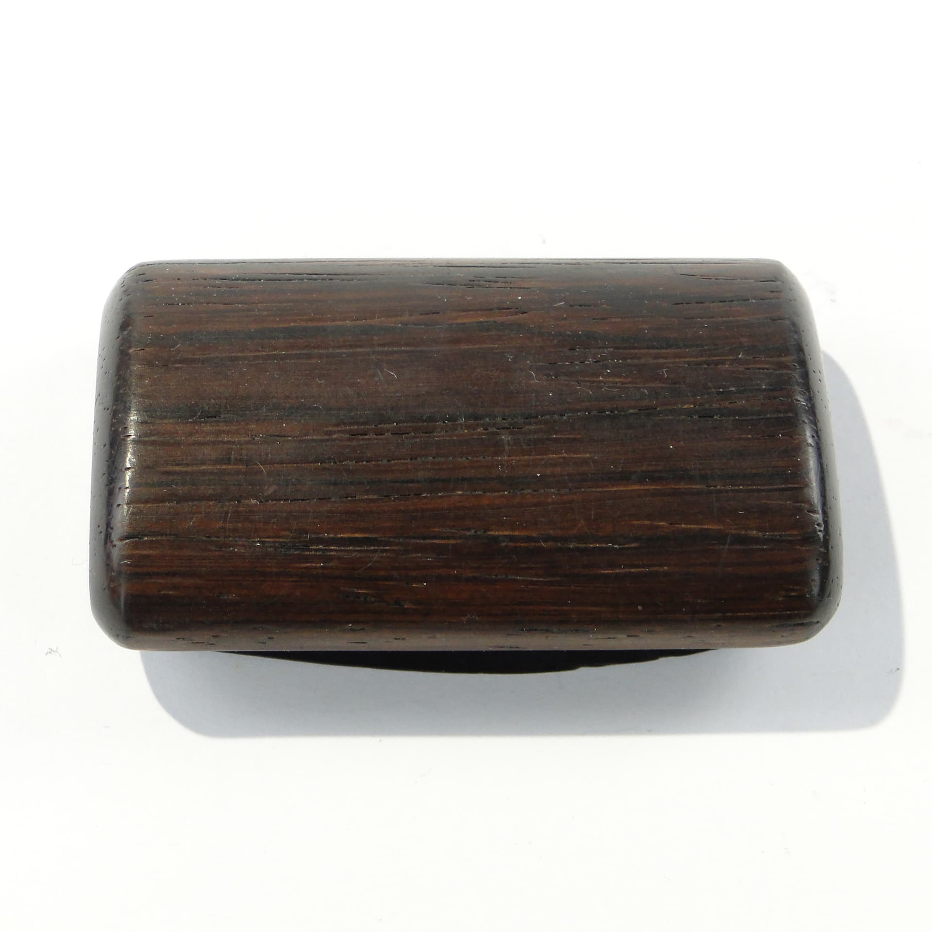 Snuff box, black ebony, gold brass, early 20th c. - 346520