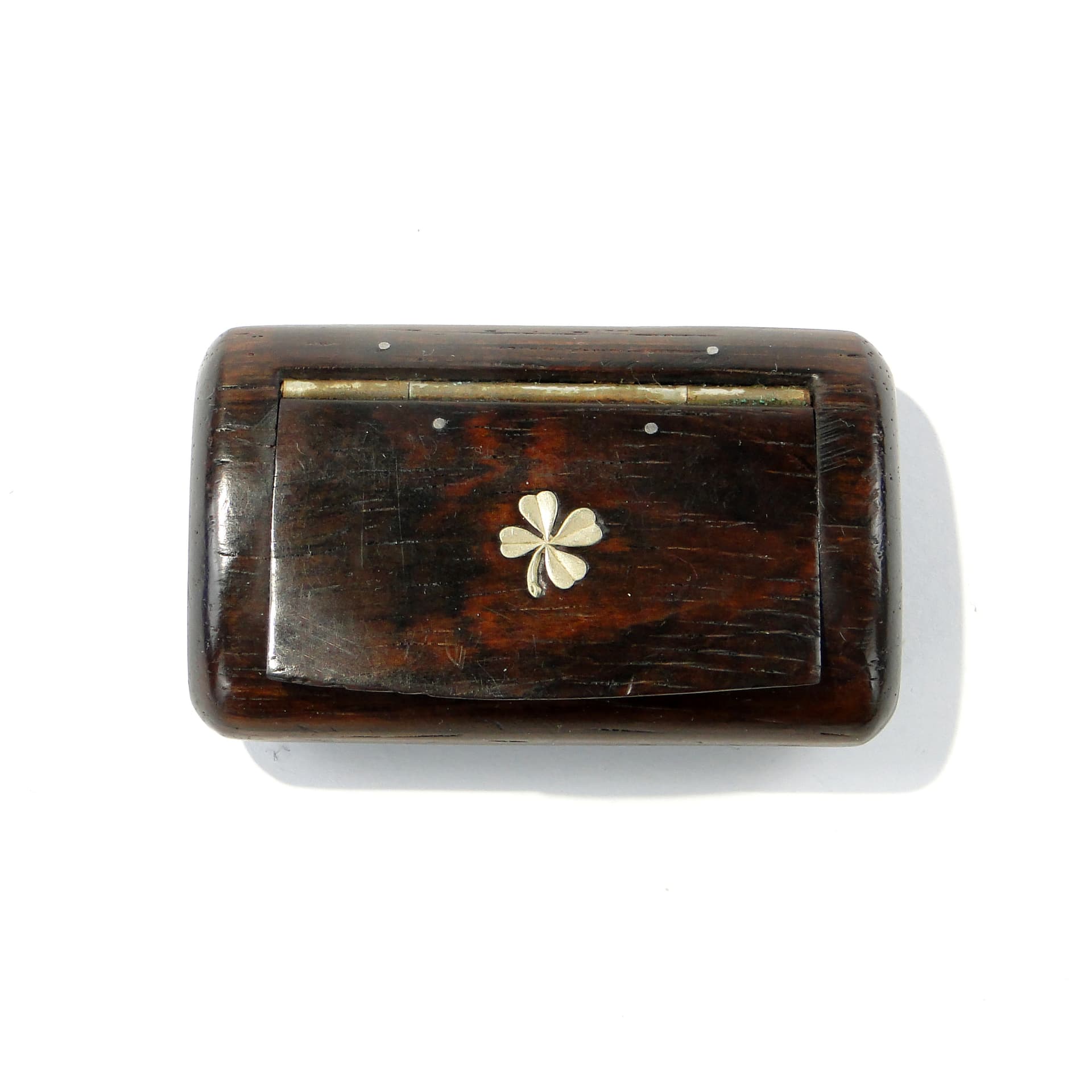 Snuff box, black ebony, gold brass, early 20th c. - 346524