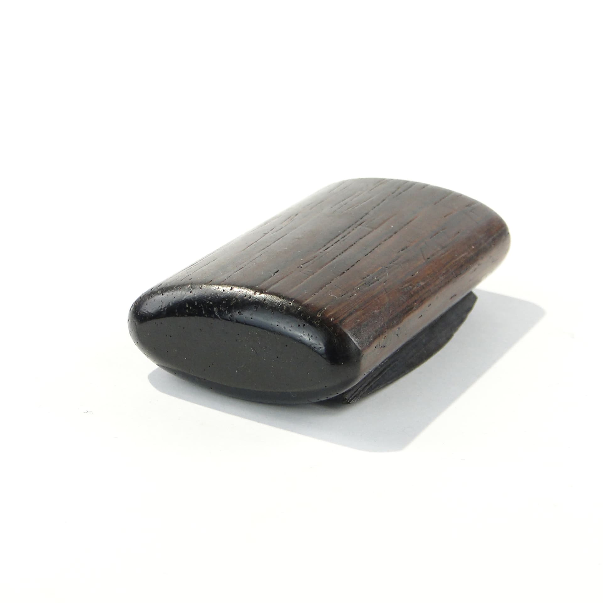 Snuff box, black ebony, gold brass, early 20th c. - 346521