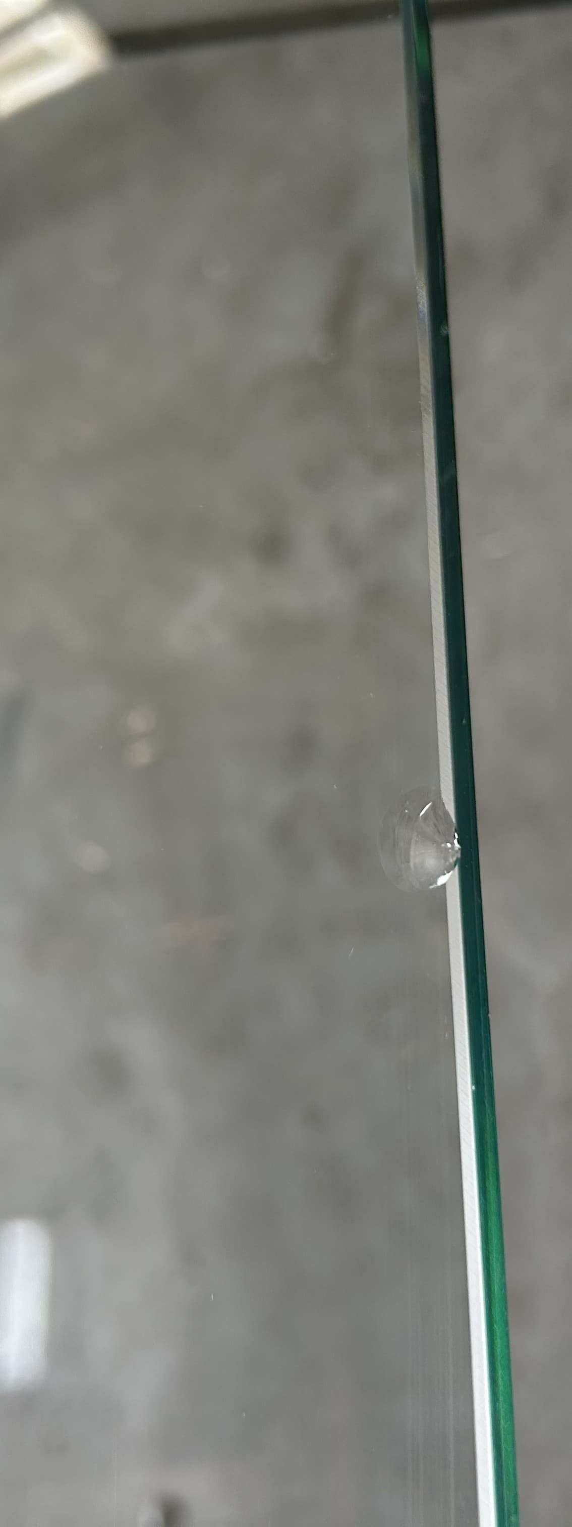 Side table, transparent glass, silver stainless steel, 1980s. - 346704
