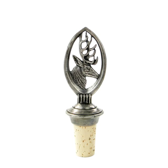 Korek do butelki figuralny, secesja, metal srebrny, korek beżowy, WMF, Niemcy, początek XX w. - WYMIARY
