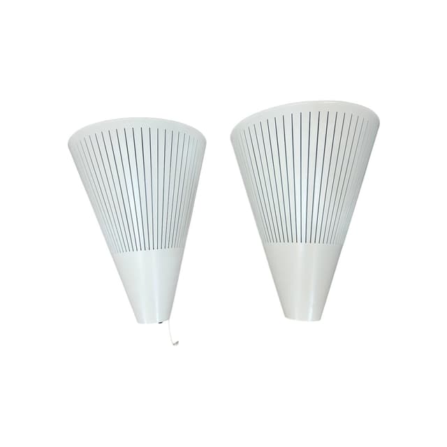 Pair of Klyka wall sconces, cream, metal, Ikea - DIMENSION
