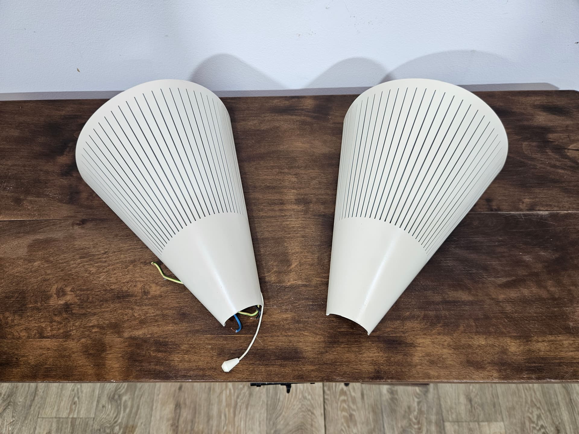 Pair of Klyka wall sconces, cream, metal, Ikea - 346859