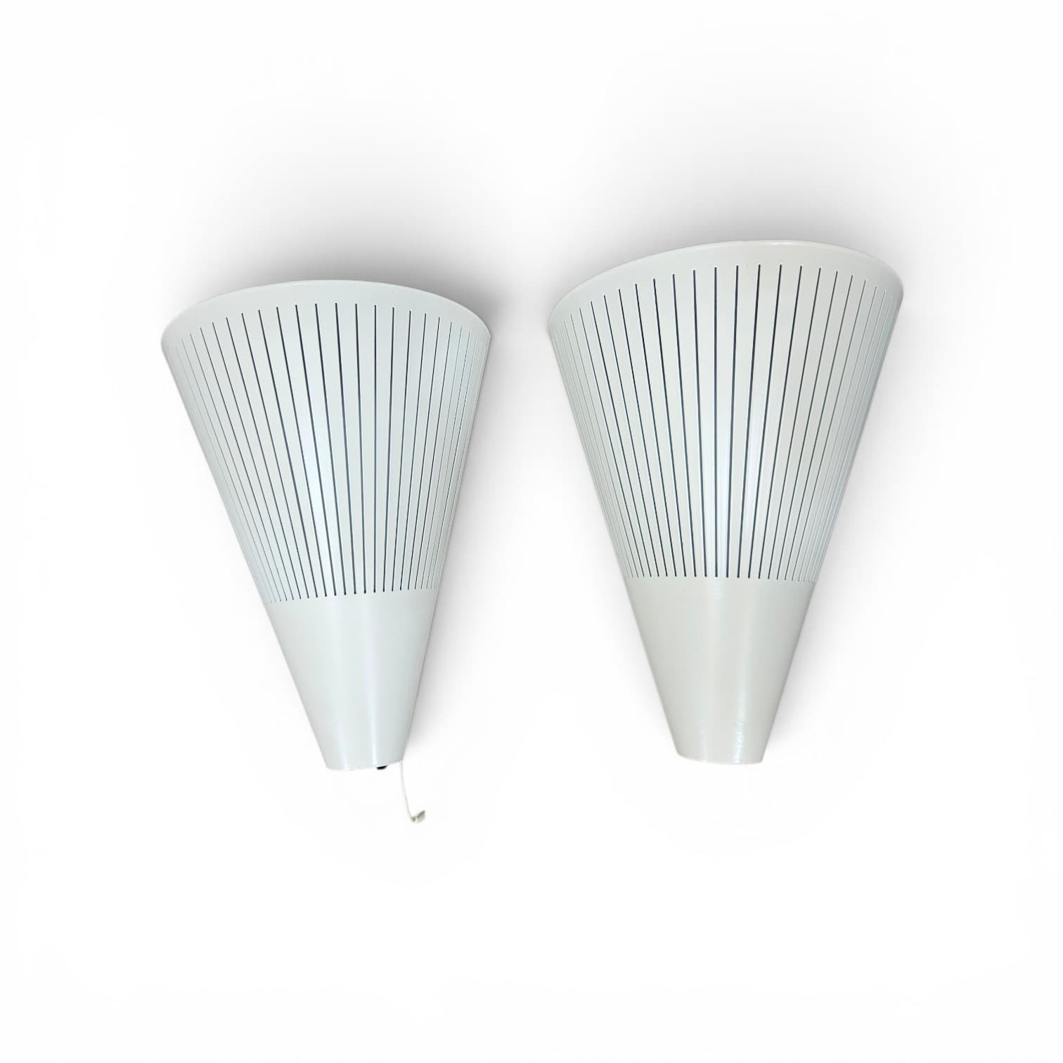 Pair of Klyka wall sconces, cream, metal, Ikea - 346852