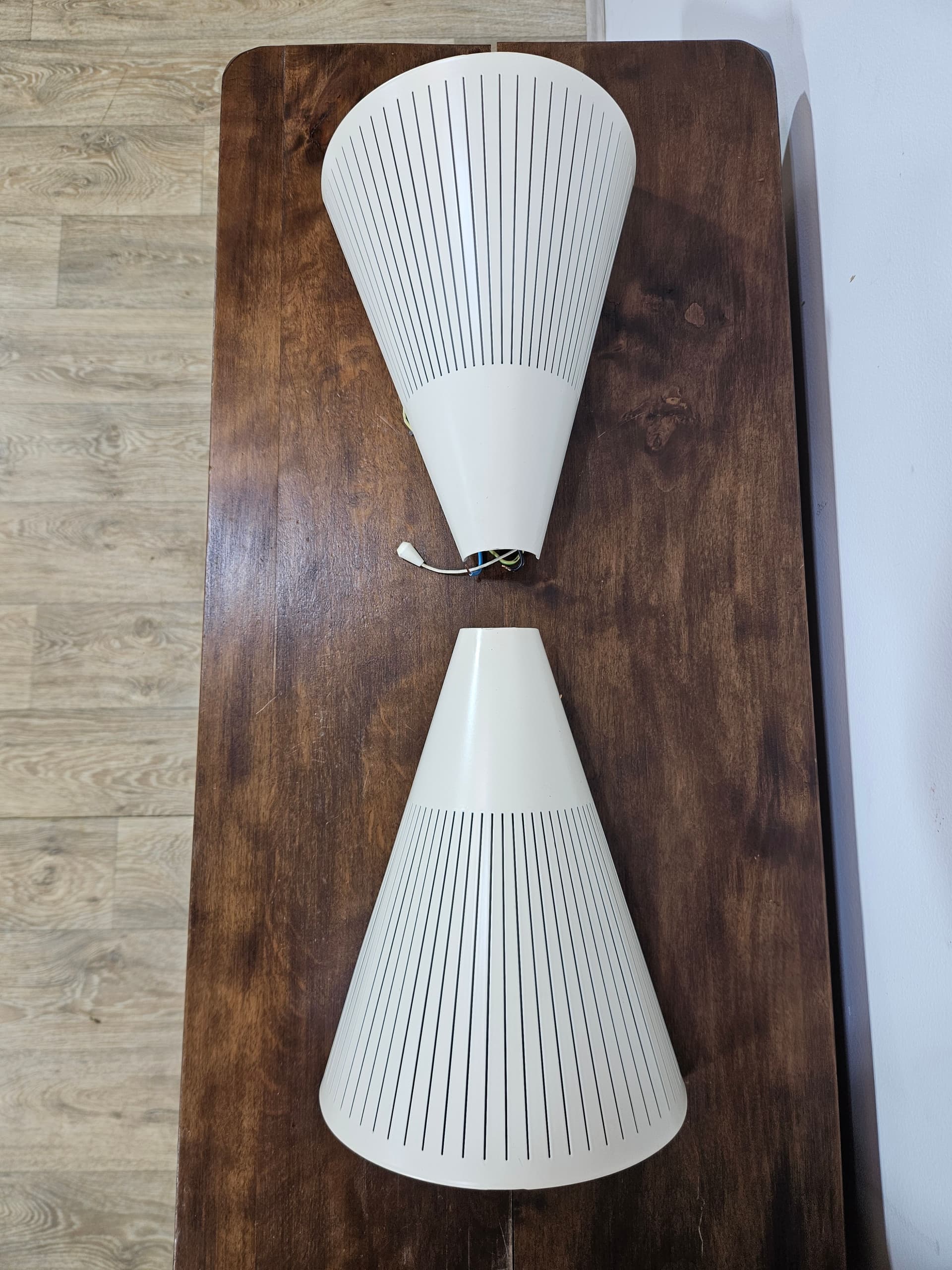Pair of Klyka wall sconces, cream, metal, Ikea - 346853