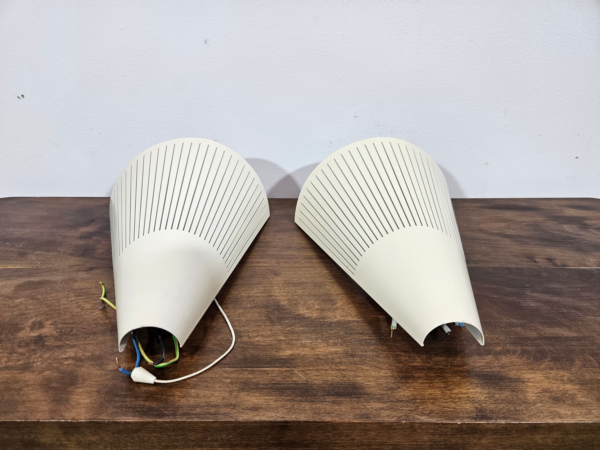 Pair of Klyka wall sconces, cream, metal, Ikea - 346858
