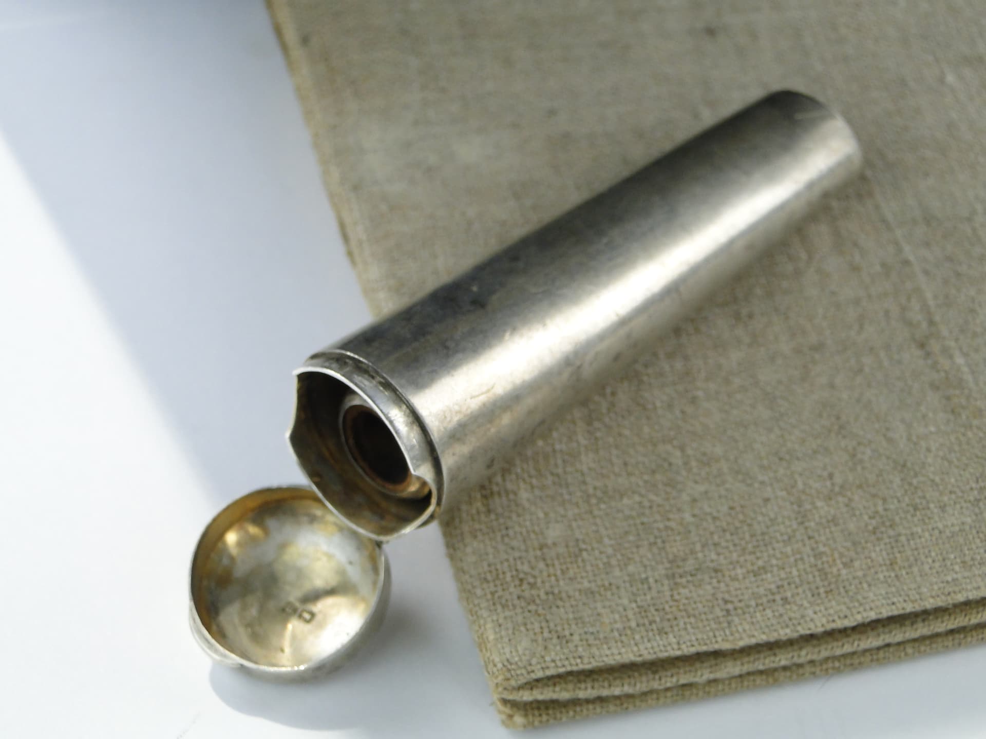 Cigarette case with holder Art Deco, silver, gold-plated, United Kingdom, 1920s - 346865