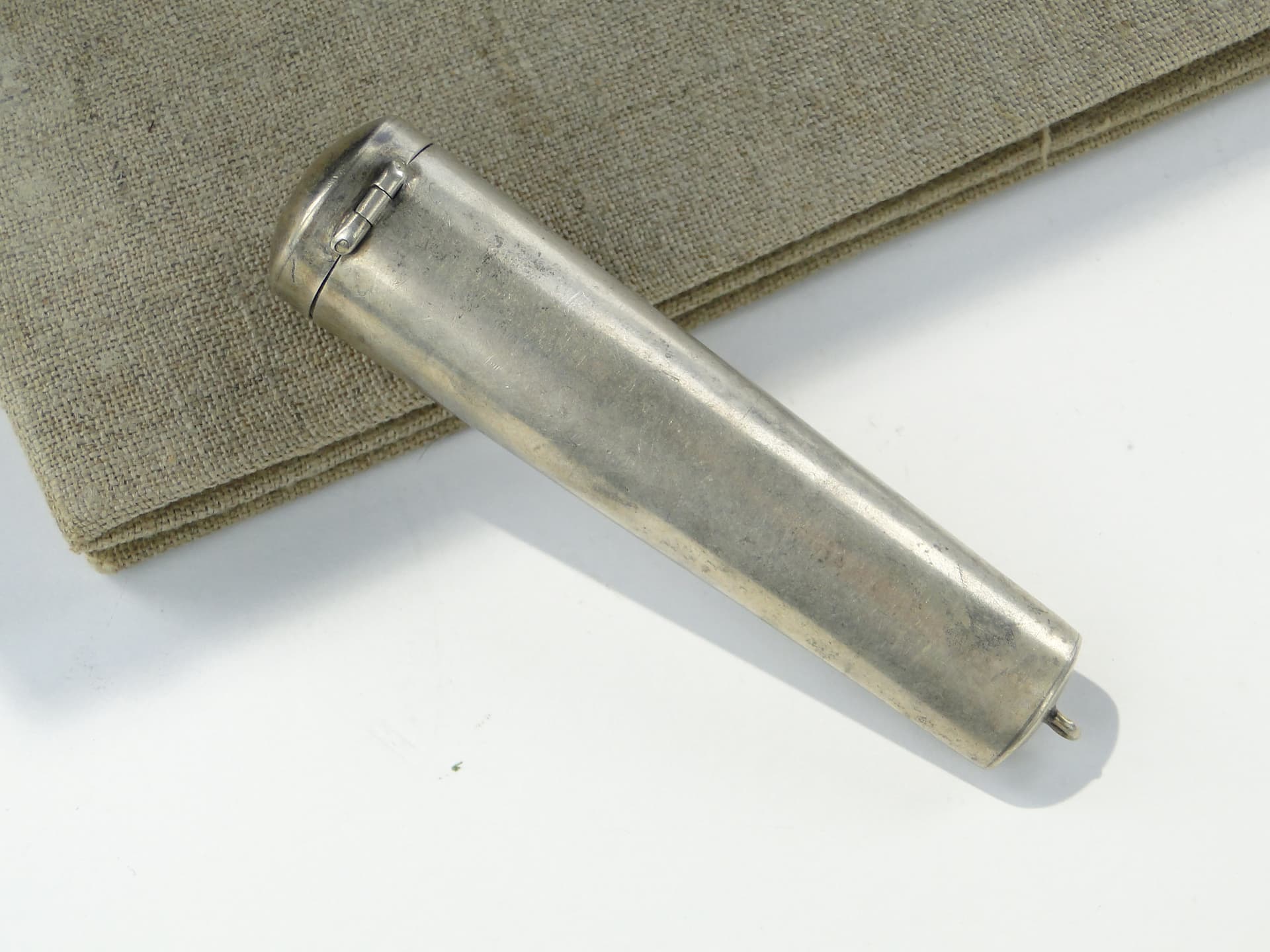 Cigarette case with holder Art Deco, silver, gold-plated, United Kingdom, 1920s - 346869