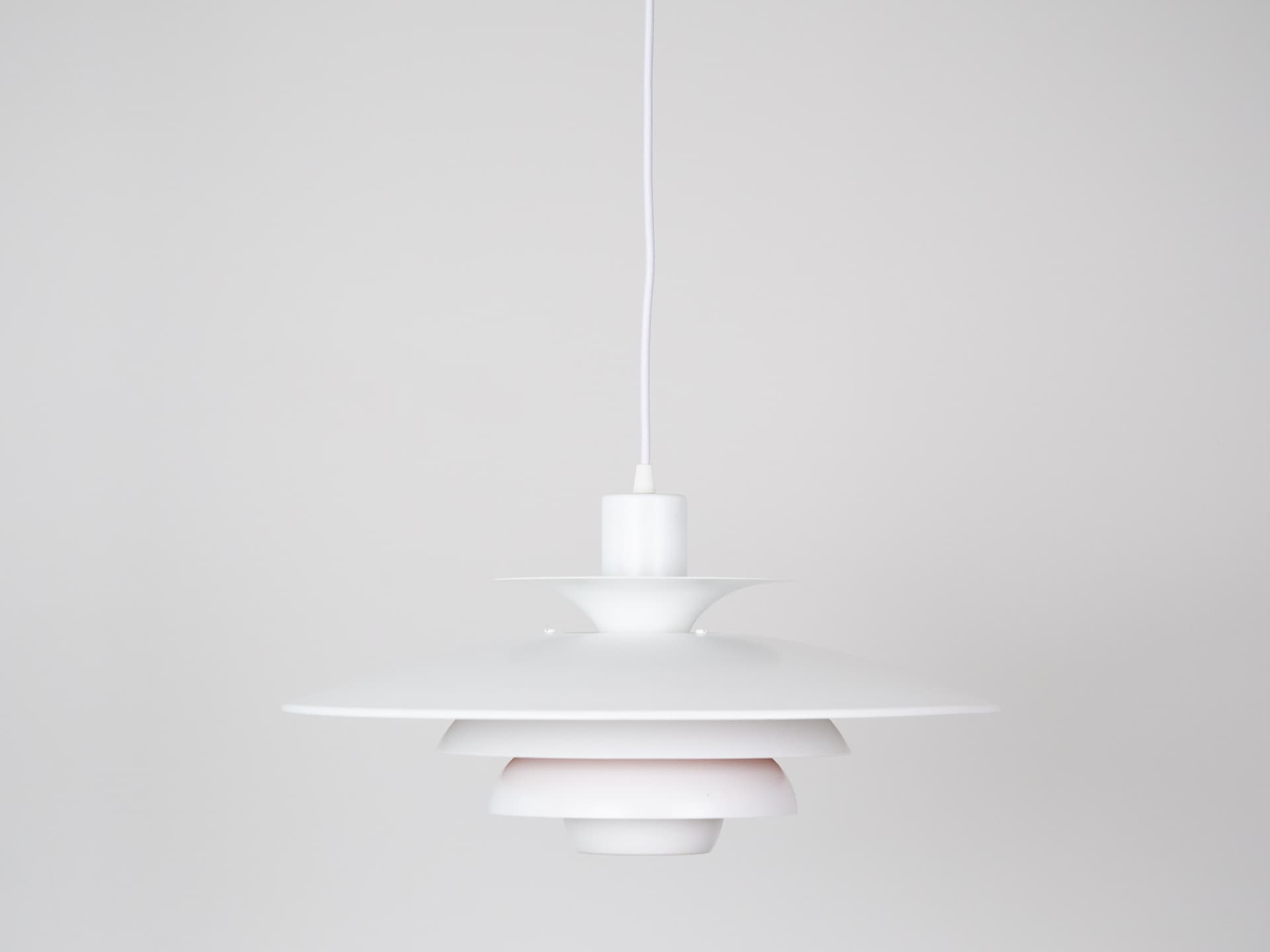 Pendant Lamp Sofie, gold aluminum, by K. Wiborg, Jeka, Denmark, 1980s. - 346915