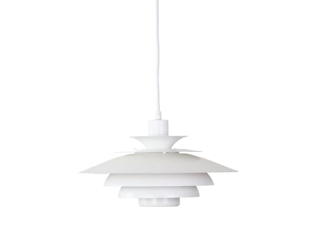 Pendant lamp Verona, gold aluminum, by K. Wiborg, Jeka, Denmark, 1980s. - DIMENSION