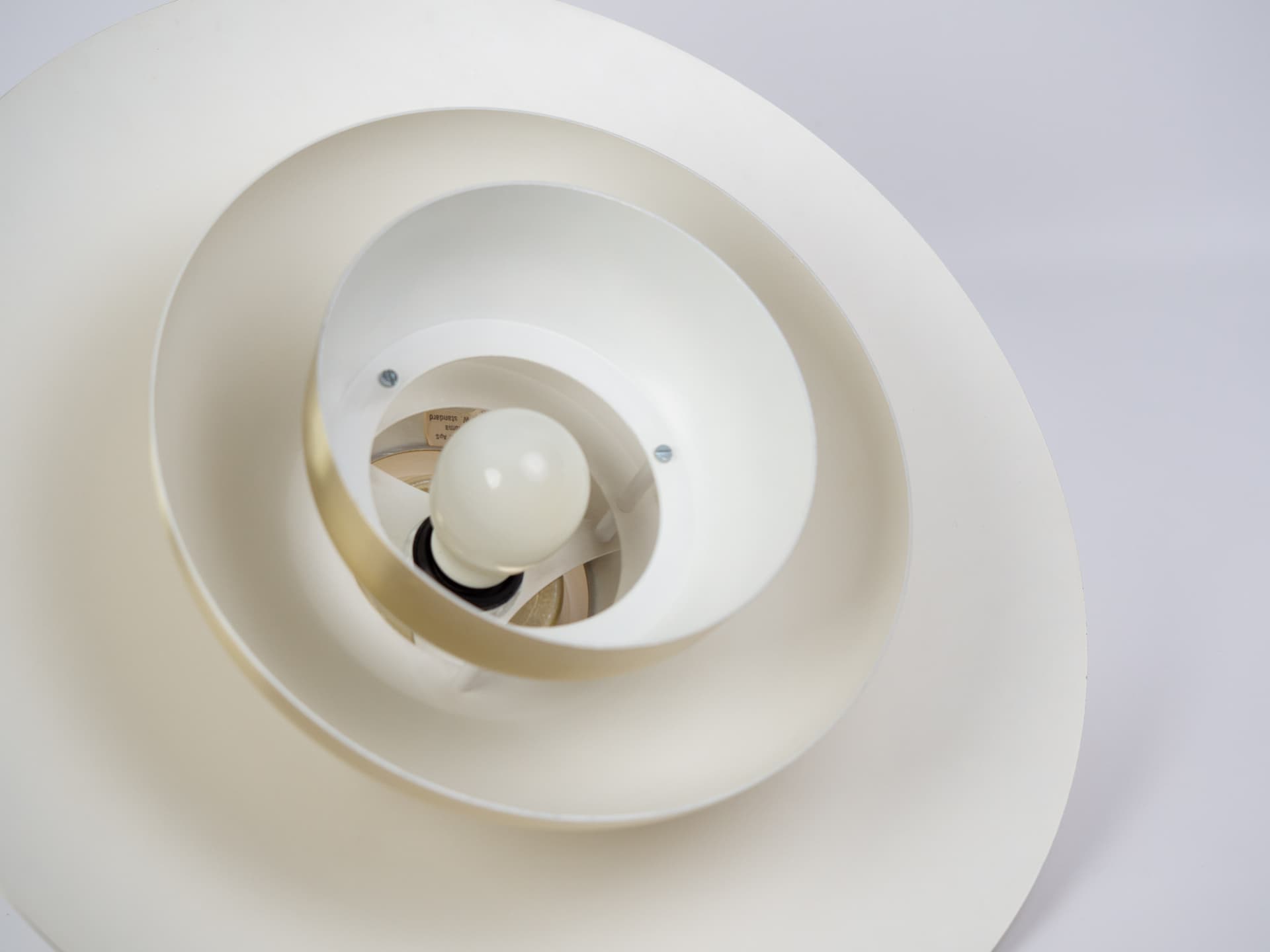 Pendant lamp, gold aluminum, by D. Mogensen, Denmark, 1980s. - 346977