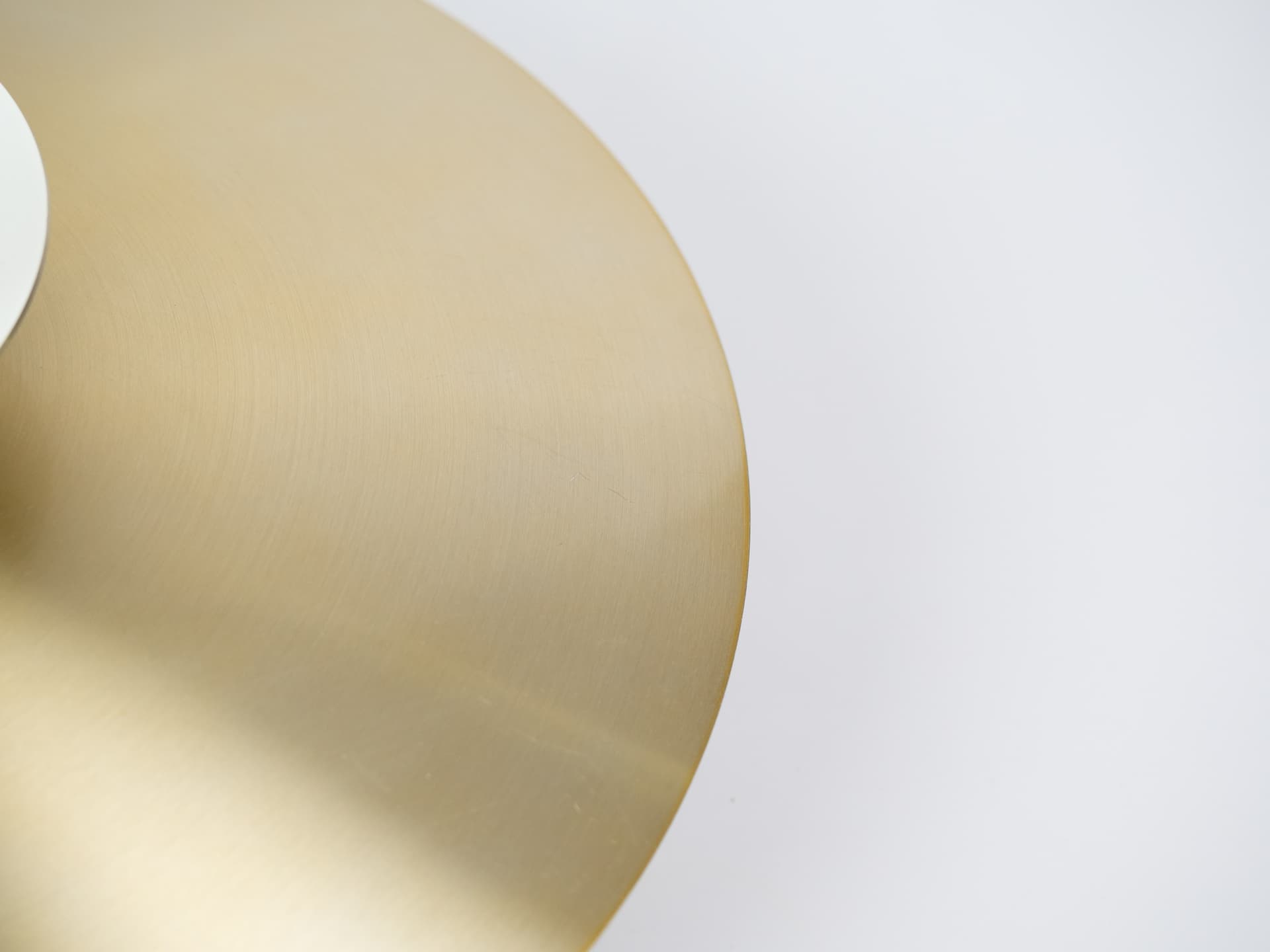 Pendant lamp, gold aluminum, by D. Mogensen, Denmark, 1980s. - 346976