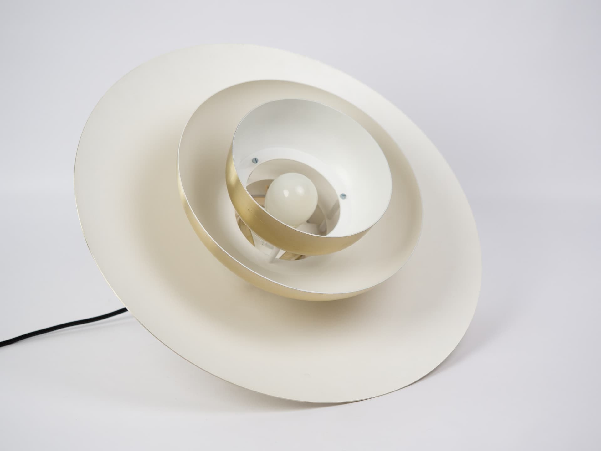 Pendant lamp, gold aluminum, by D. Mogensen, Denmark, 1980s. - 346972