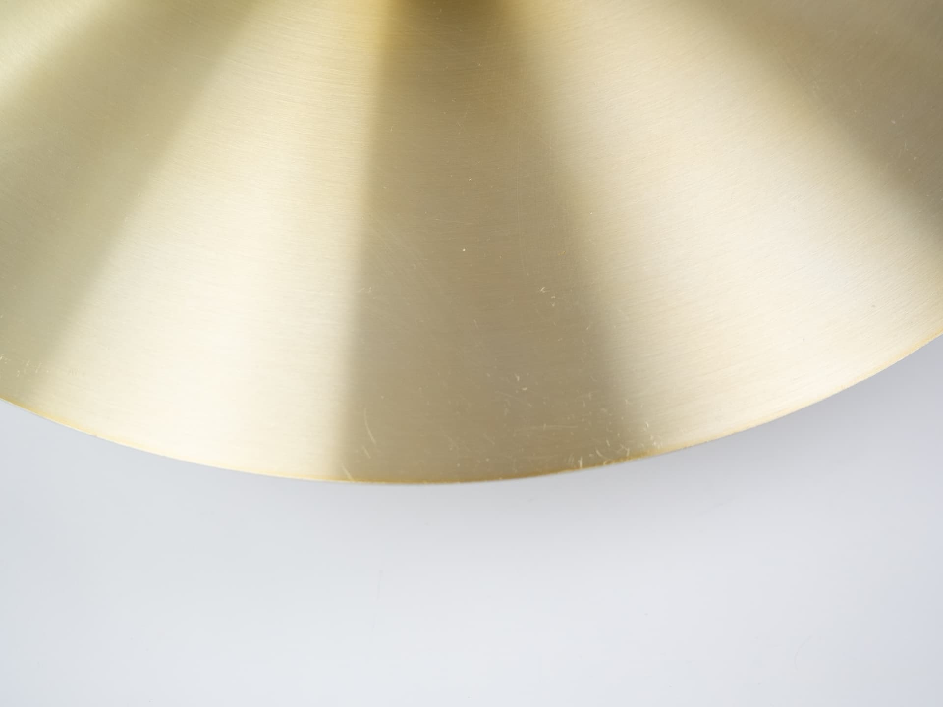 Pendant lamp, gold aluminum, by D. Mogensen, Denmark, 1980s. - 346974